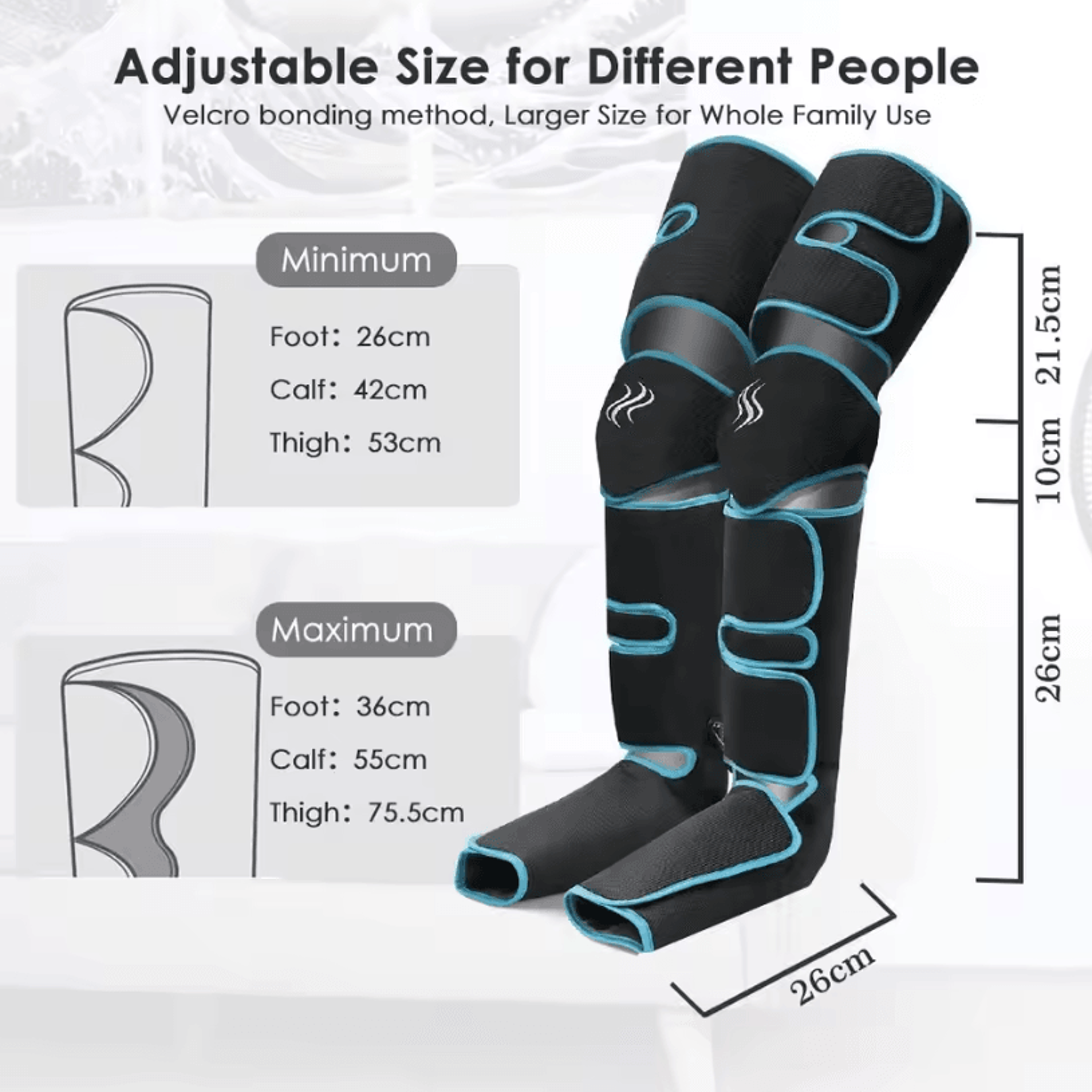 Foot Air Pressure Leg Massager  360 Degree Circulation And Muscle Relaxation Device For Feet And Le