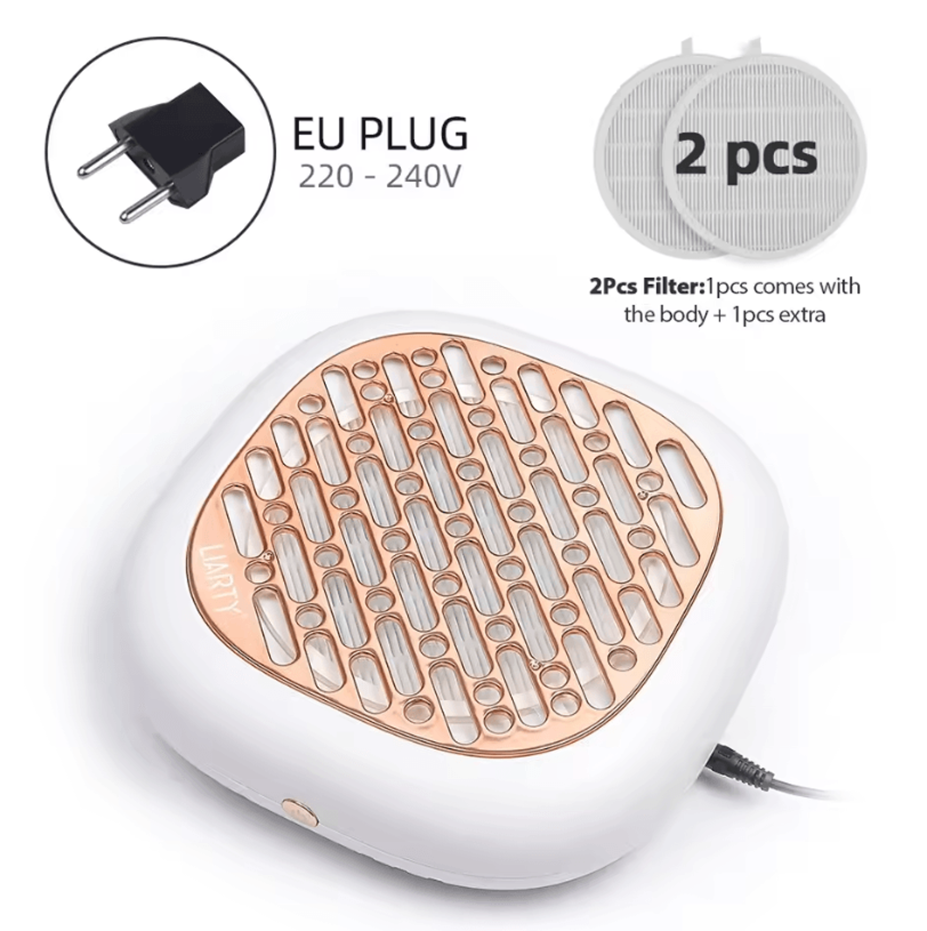 130W Nail Dust Collector  Professional Brushless Nail Dust Extractor Vacuum Cleaner 7