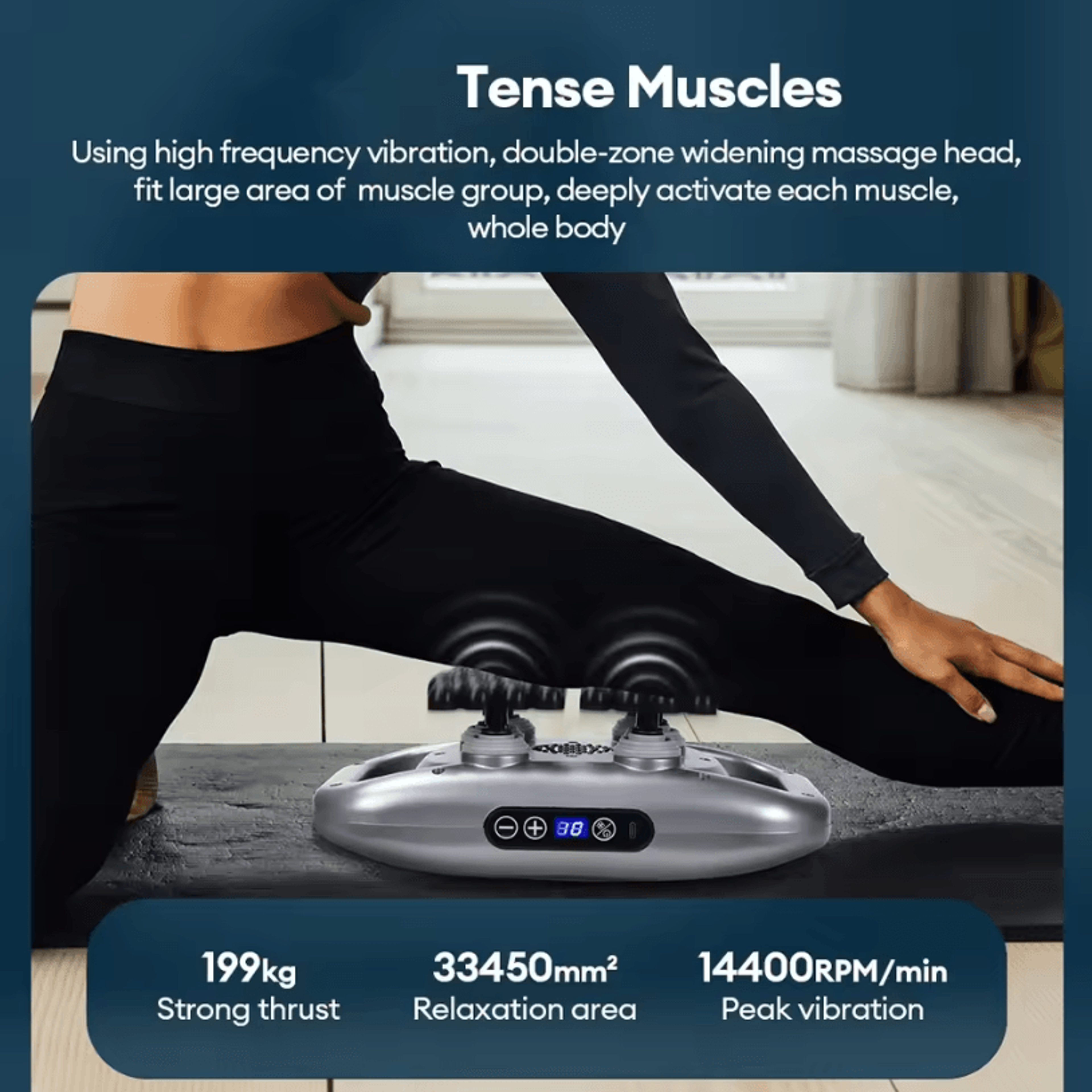 66Head High Frequency Massage Gun  Fascia Vibration Body And Deep Tissue Massager 2