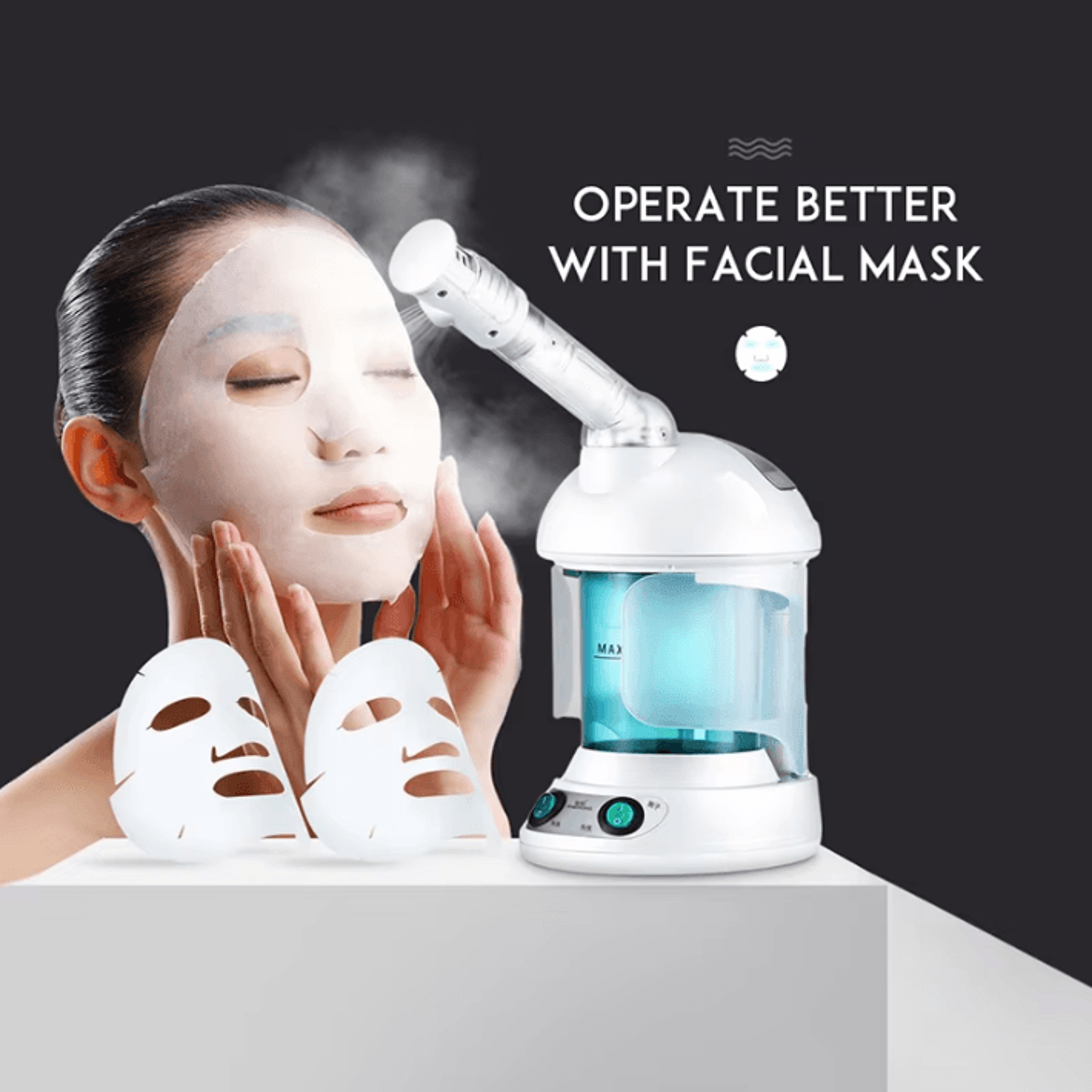 Portable Ionic Facial Steamer  Professional Face Mist Spray And Hydration Device 2