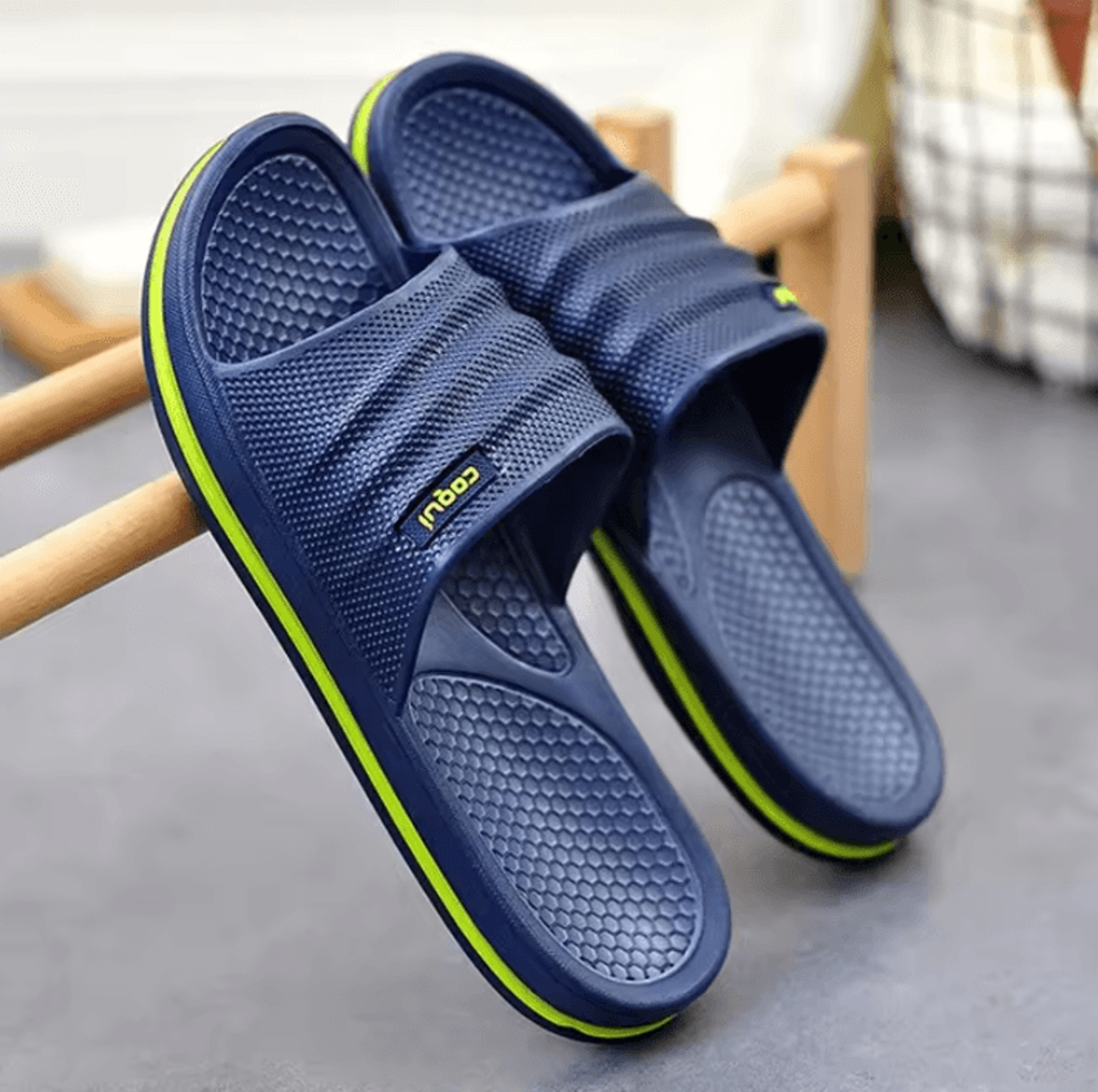 Mens EVA NonSlip Bathroom Slippers  Soft Comfortable Home Summer Footwear 0