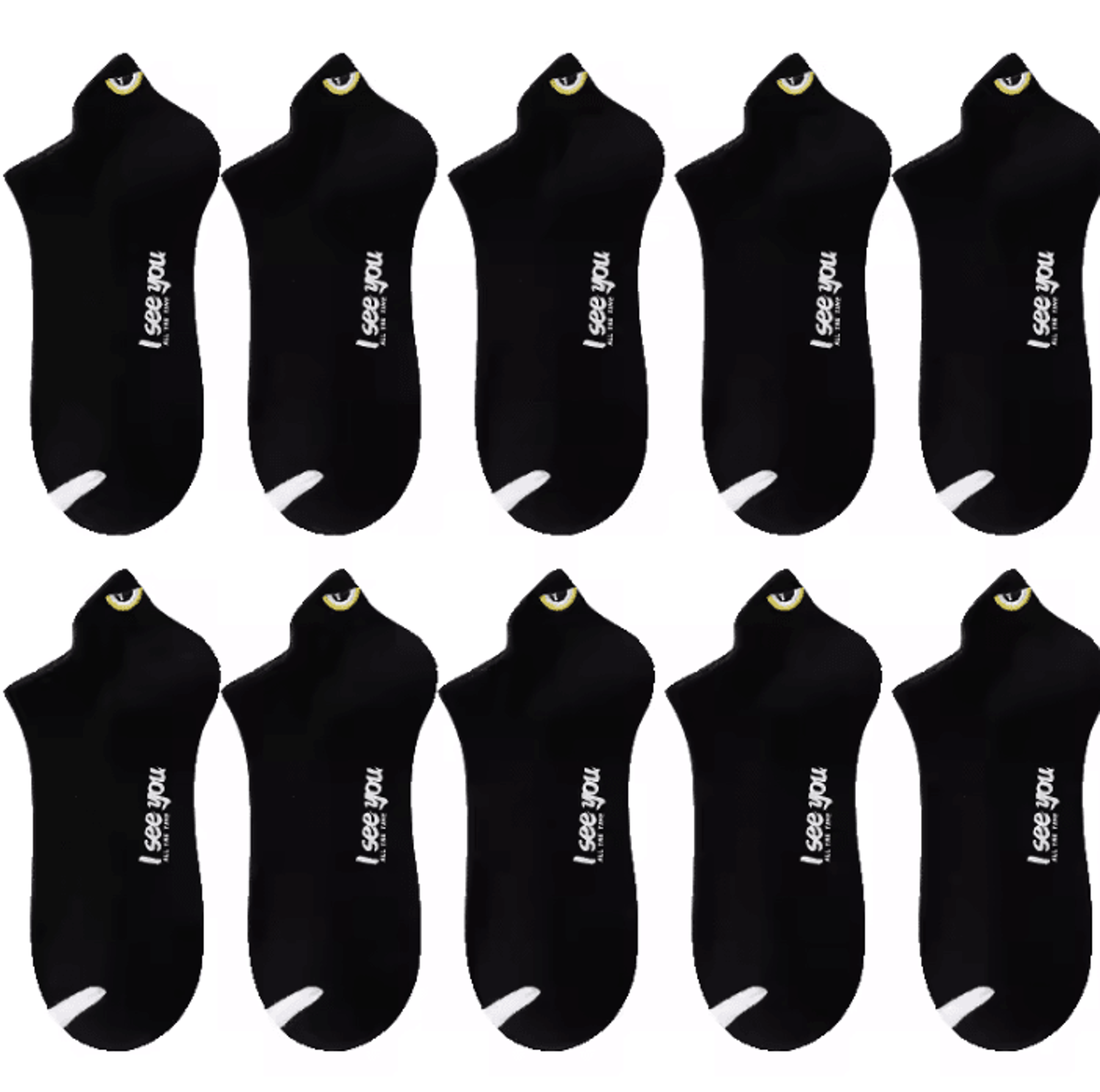510 Pairs Mens Breathable Ankle Socks  LowCut Casual Athletic Boat Socks US Sizes 612 19