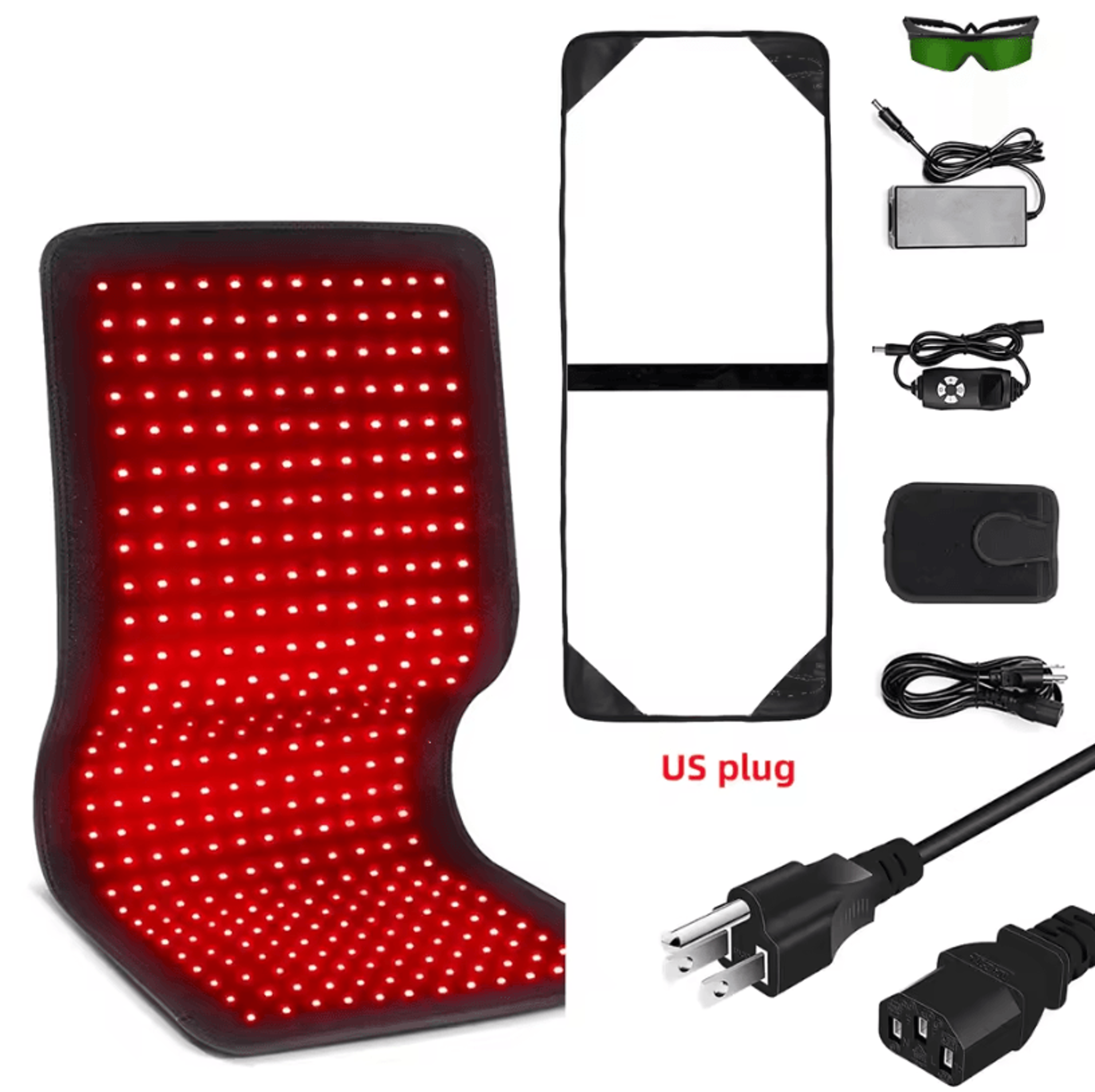 Red And Infrared Therapy Belt  Wearable LED Heating Wrap For Muscles Joints And Recovery 6