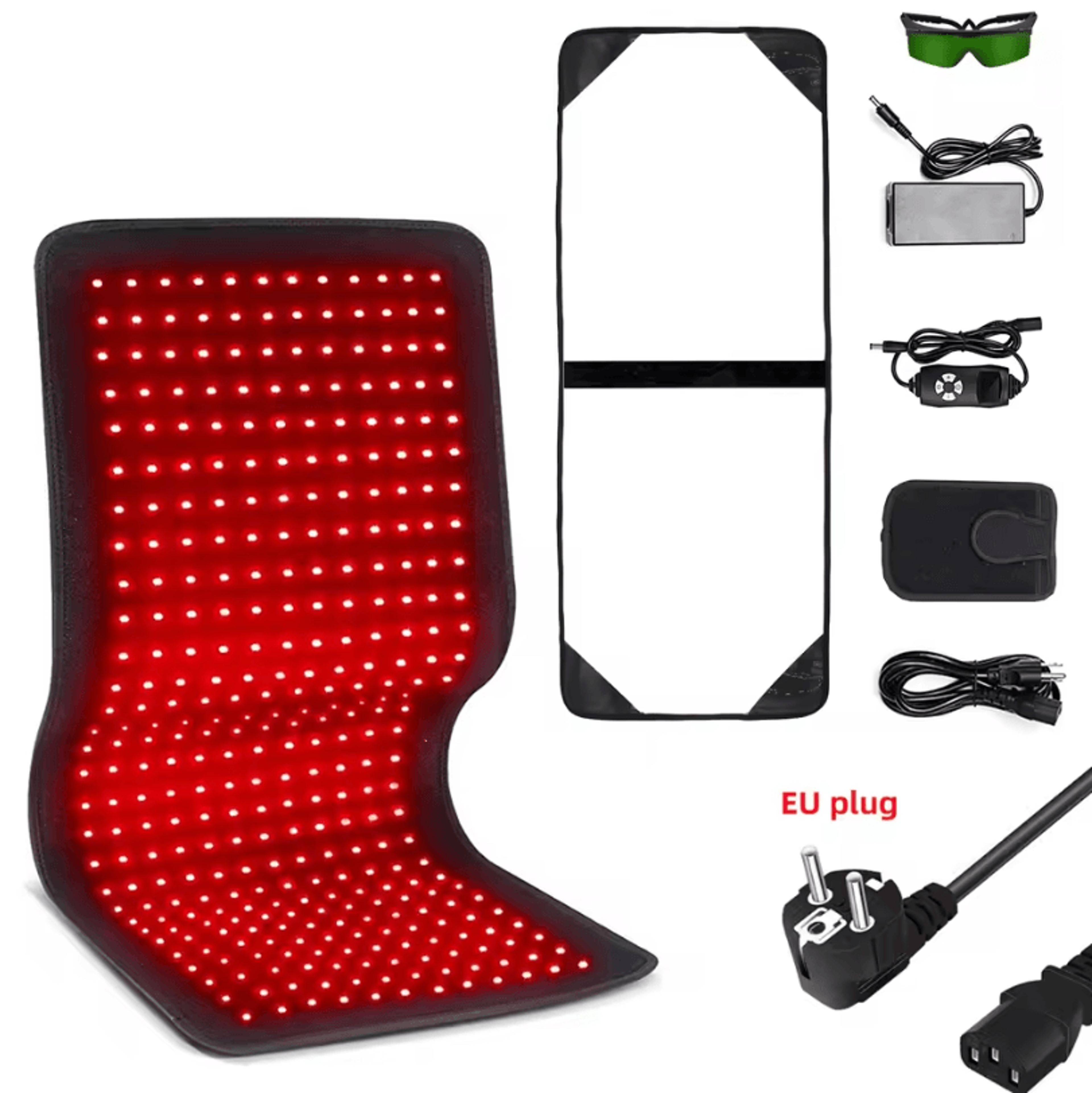 Red And Infrared Therapy Belt  Wearable LED Heating Wrap For Muscles Joints And Recovery 8