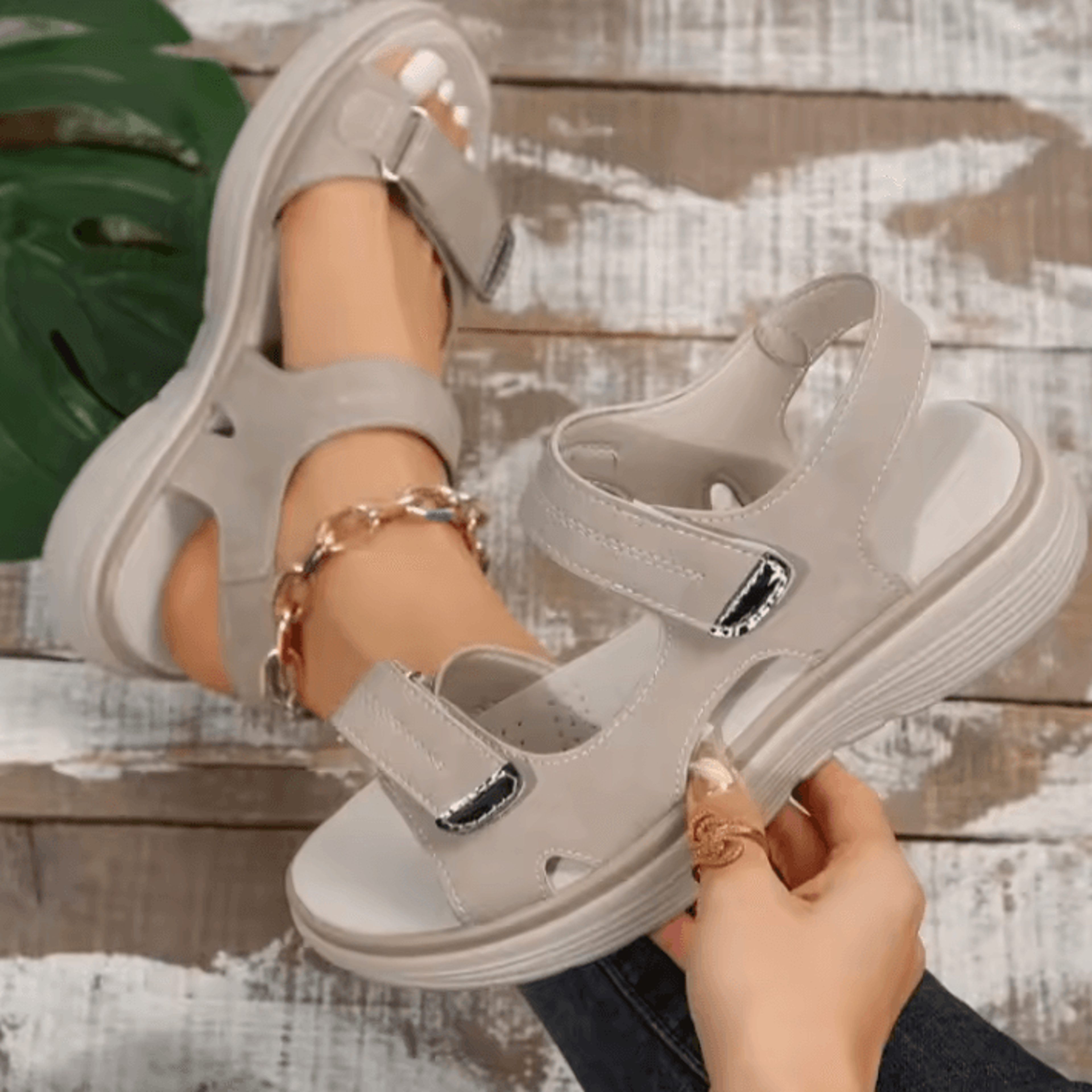 Summer Wedge Sandals For Women 2026  Lightweight Non Slip Casual Platform Beach Shoes Plus Size 4
