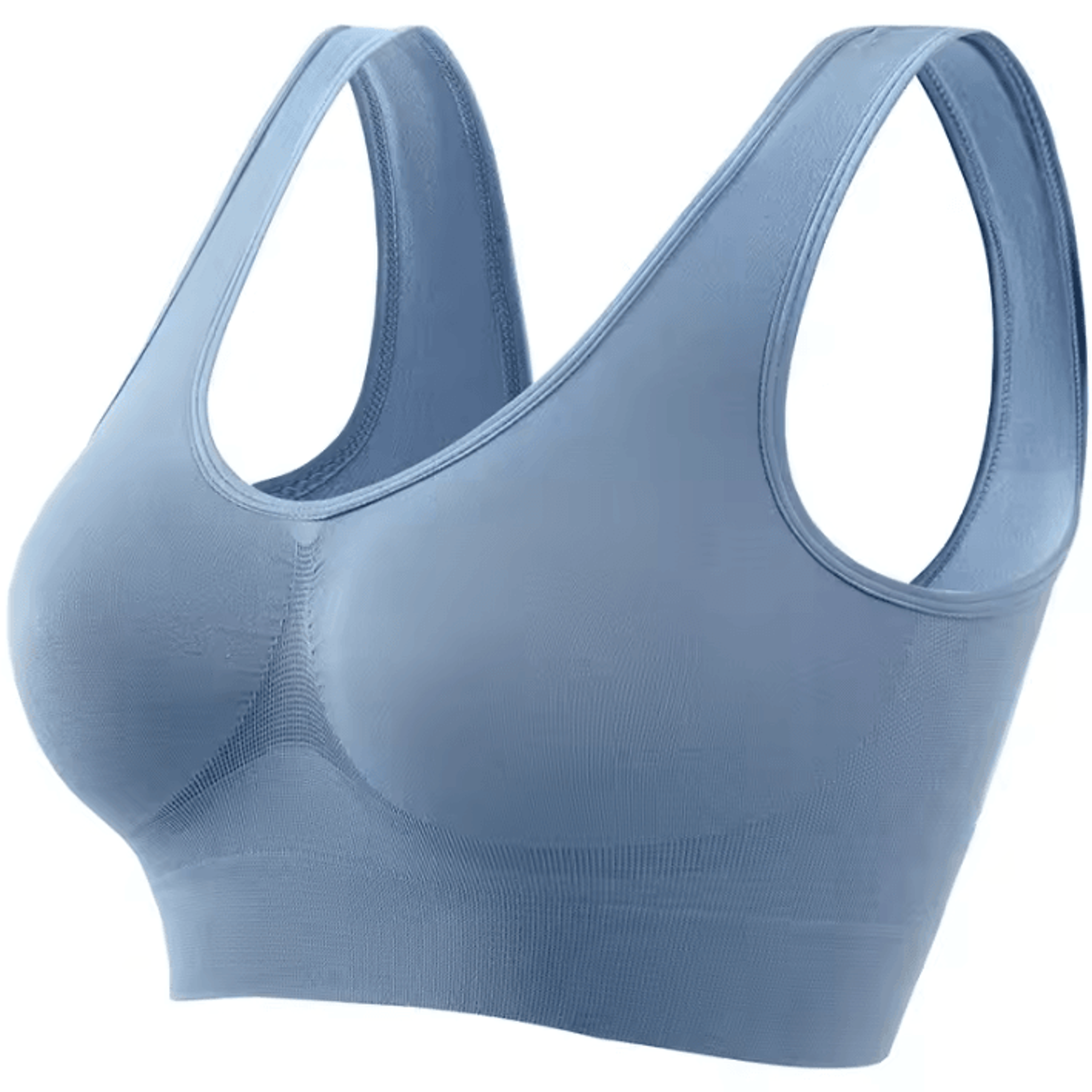 Womens Sports Bra Seamless PushUp Crop Top  Breathable Activewear Bra S5XL 6