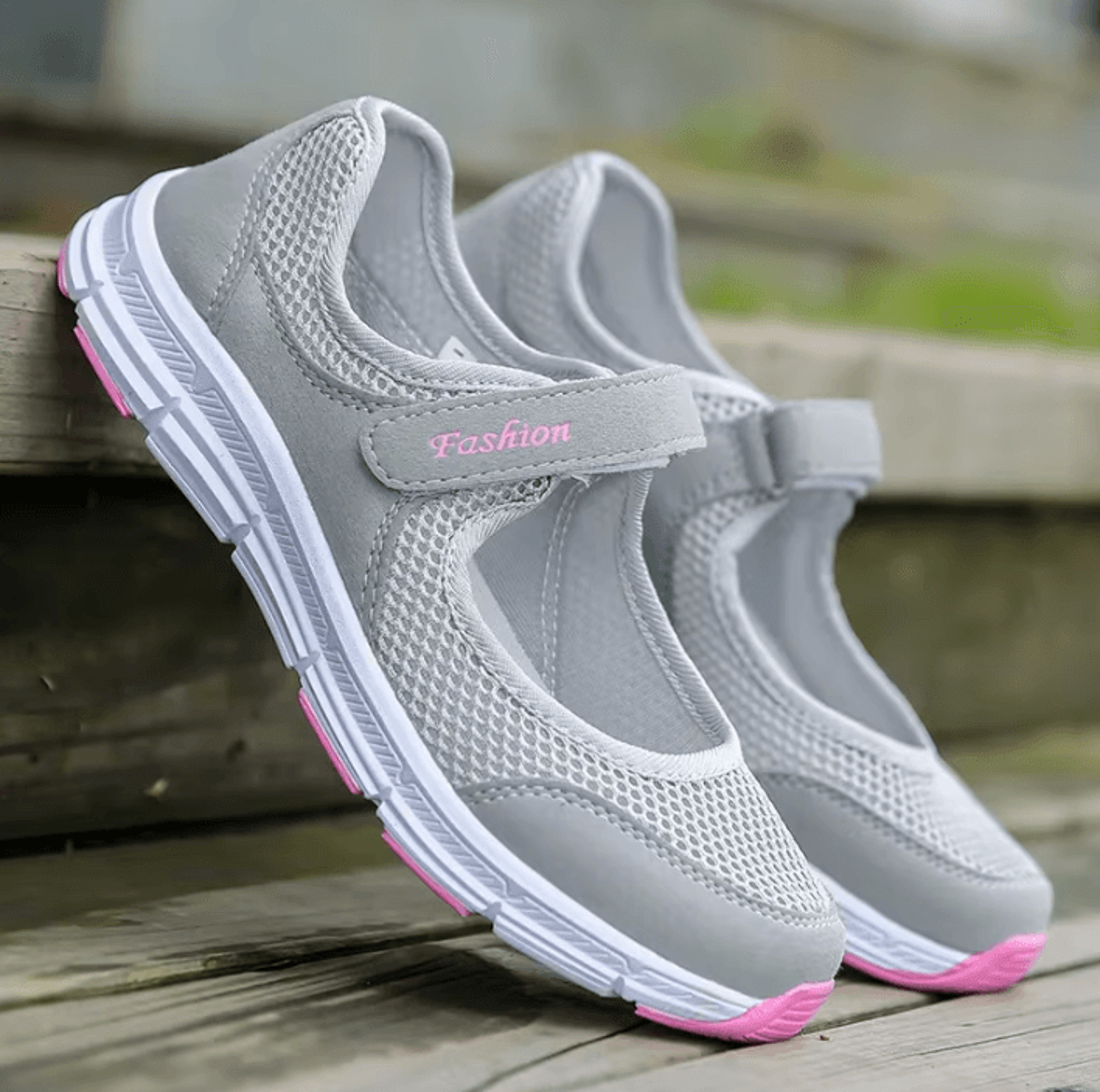 Womens Breathable Mesh Sneakers  White Vulcanized Casual Walking And Work Shoes 0