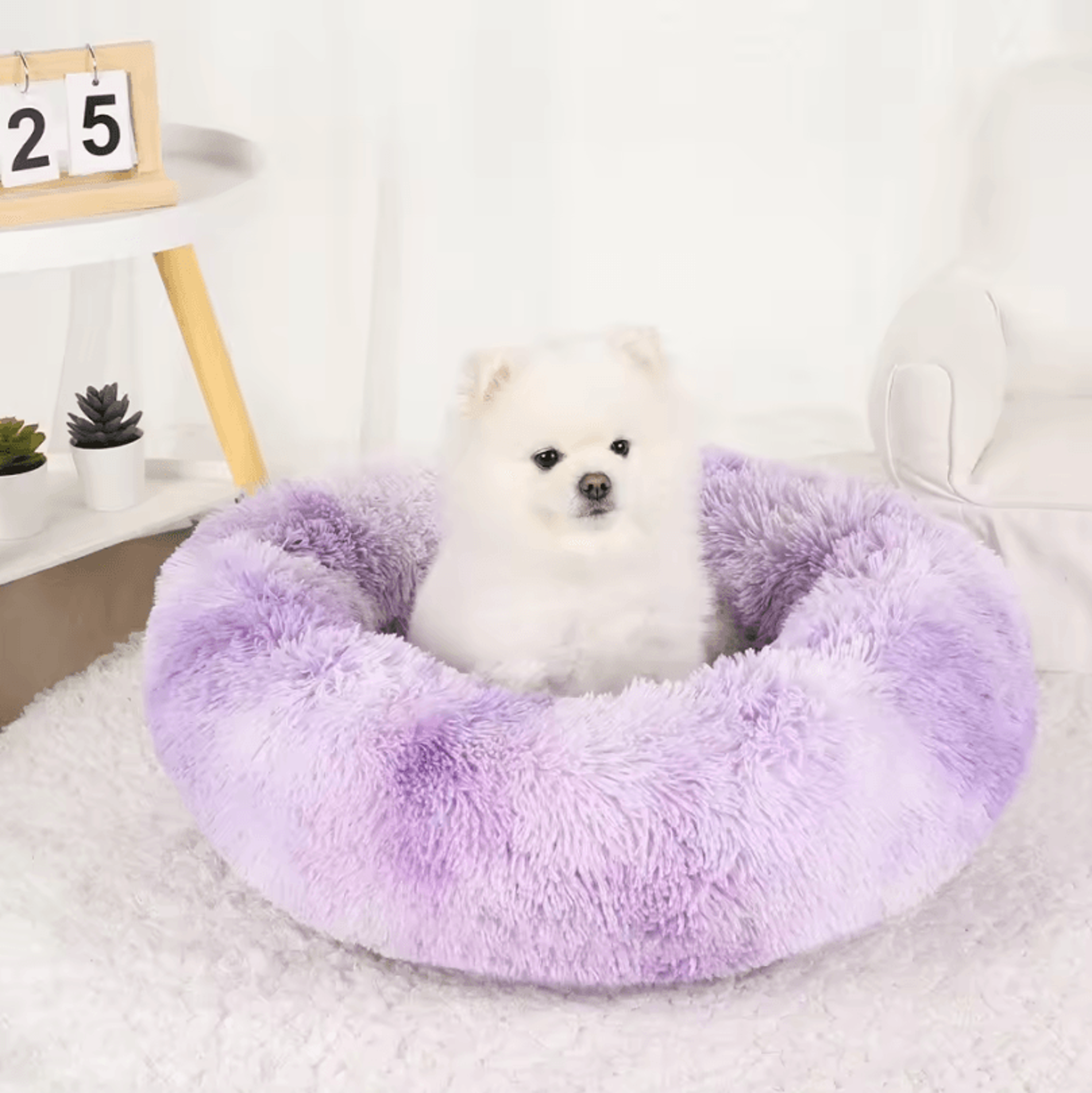 Plush Dog Bed  Washable Fluffy Sofa Basket Bed For Small Medium And Large Dogs 13