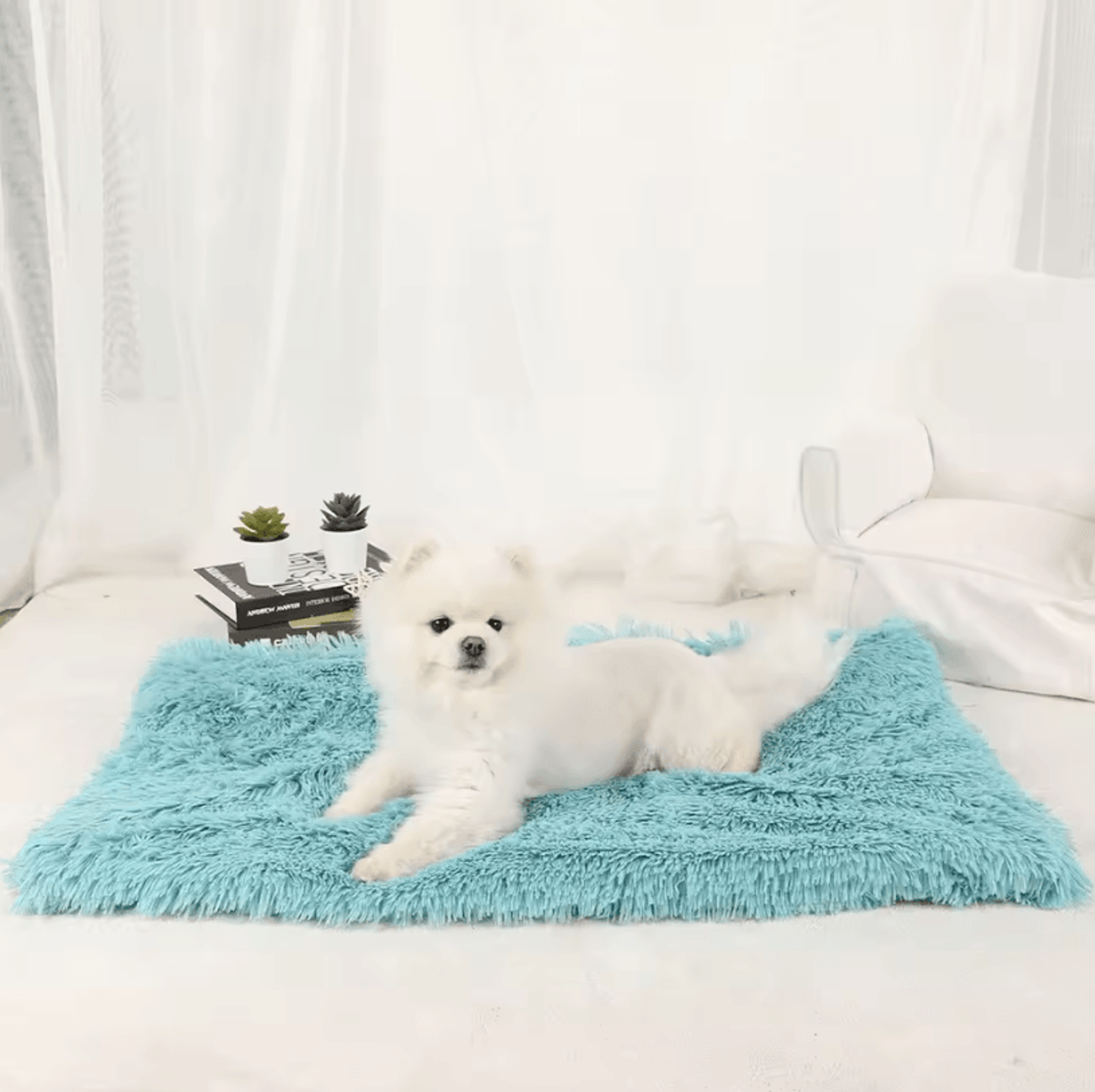 Washable Dog Blanket Bed  Warm Plush Mat For Dogs Puppies And Cats 8