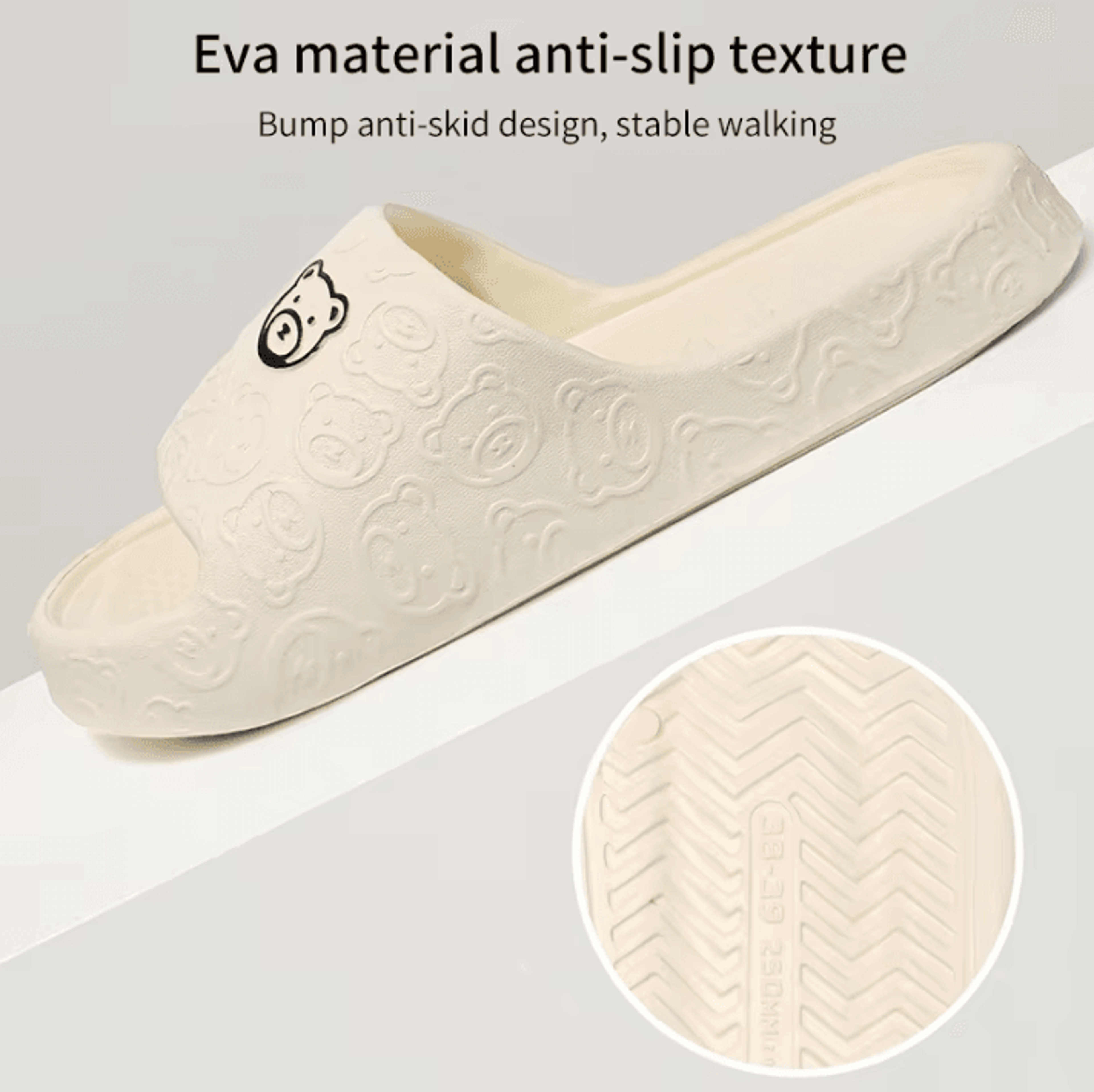 Womens NonSlip Slippers  Comfortable Indoor EVA Home Sandals 3
