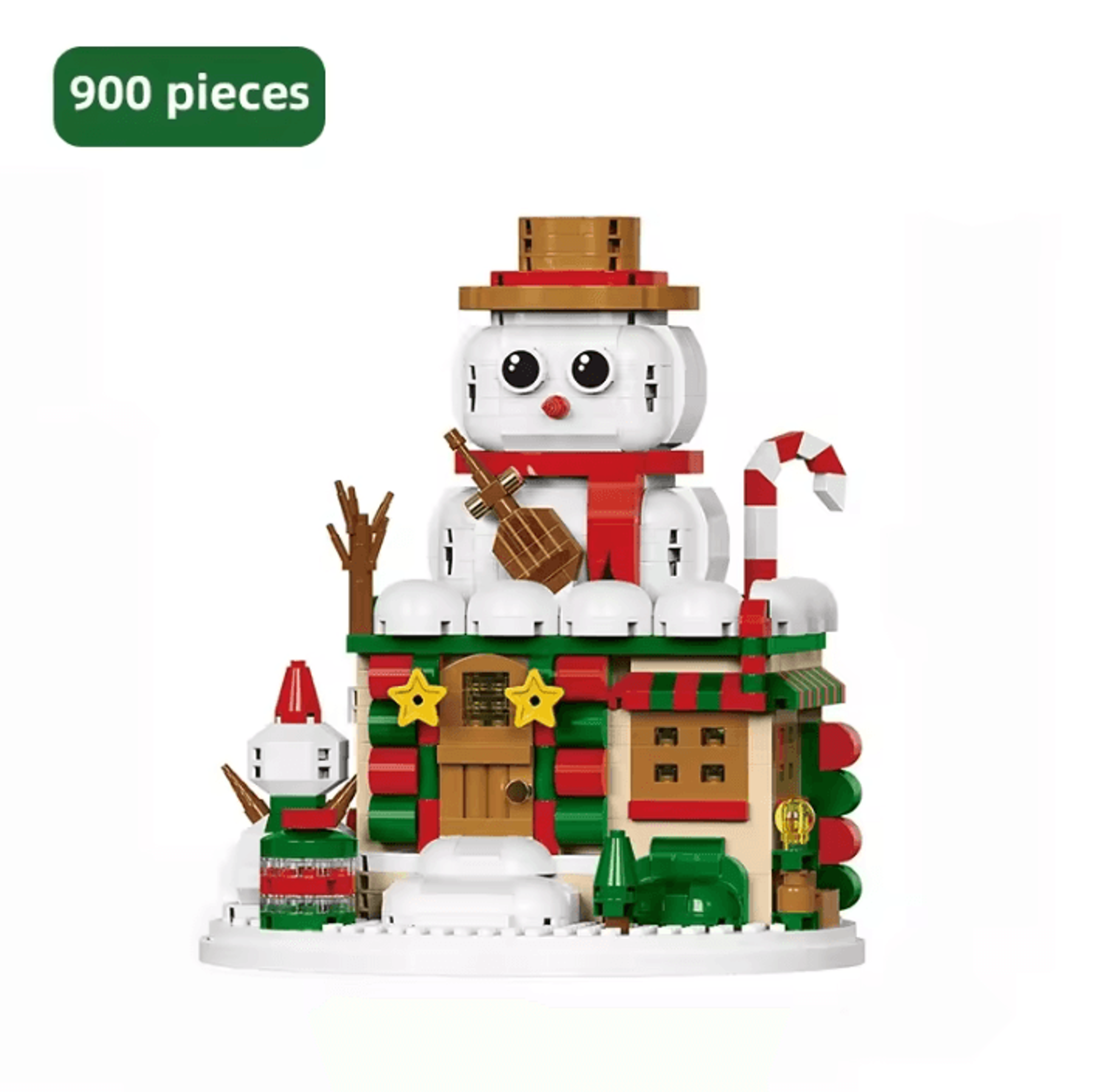 Christmas Building Block Series  Santa Claus  Reindeer Brick Set For Holiday Fun 19