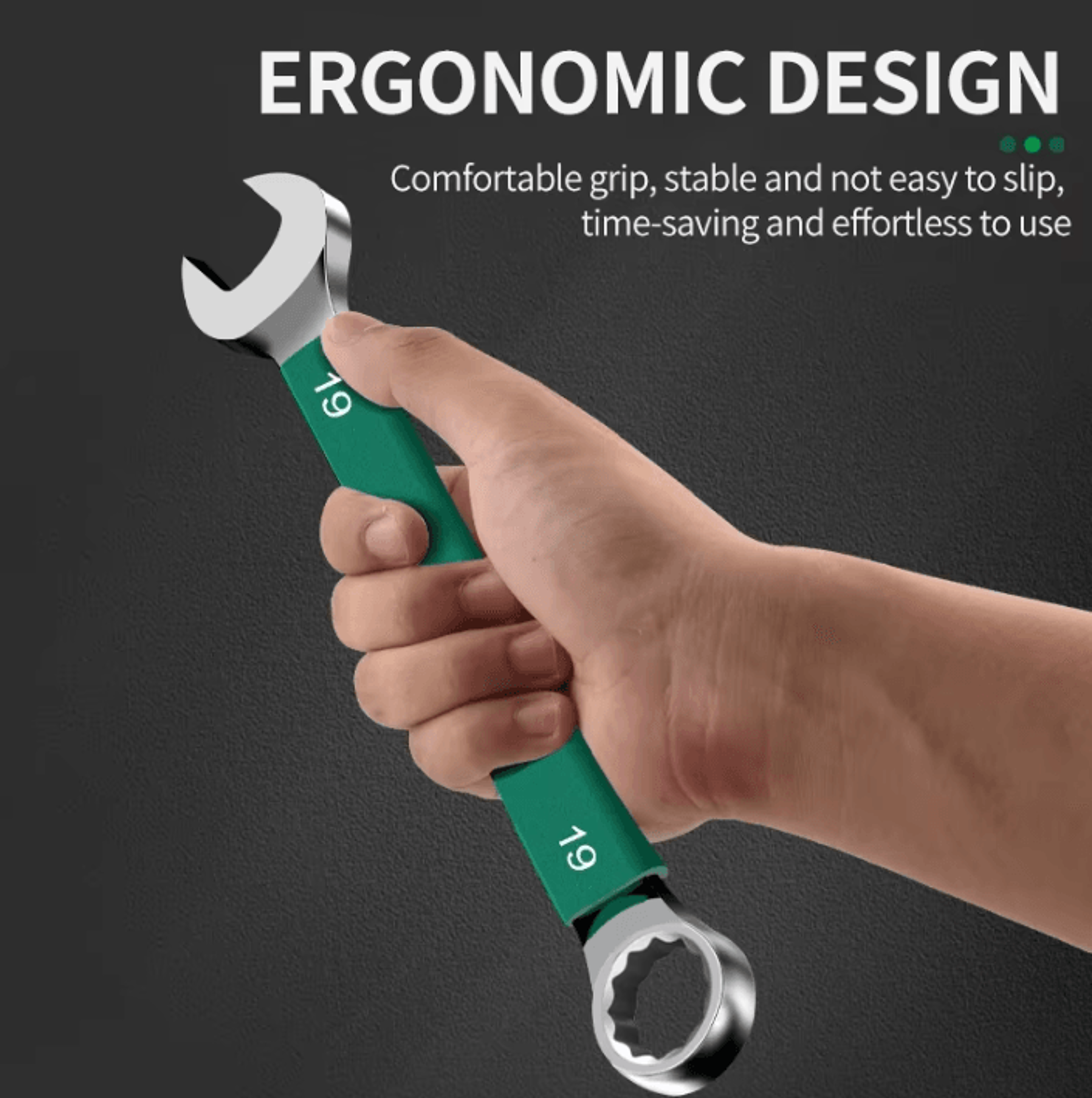 BaoLian Durable Wrench  830mm Plum Blossom DoubleEnded Auto Repair Tool 4