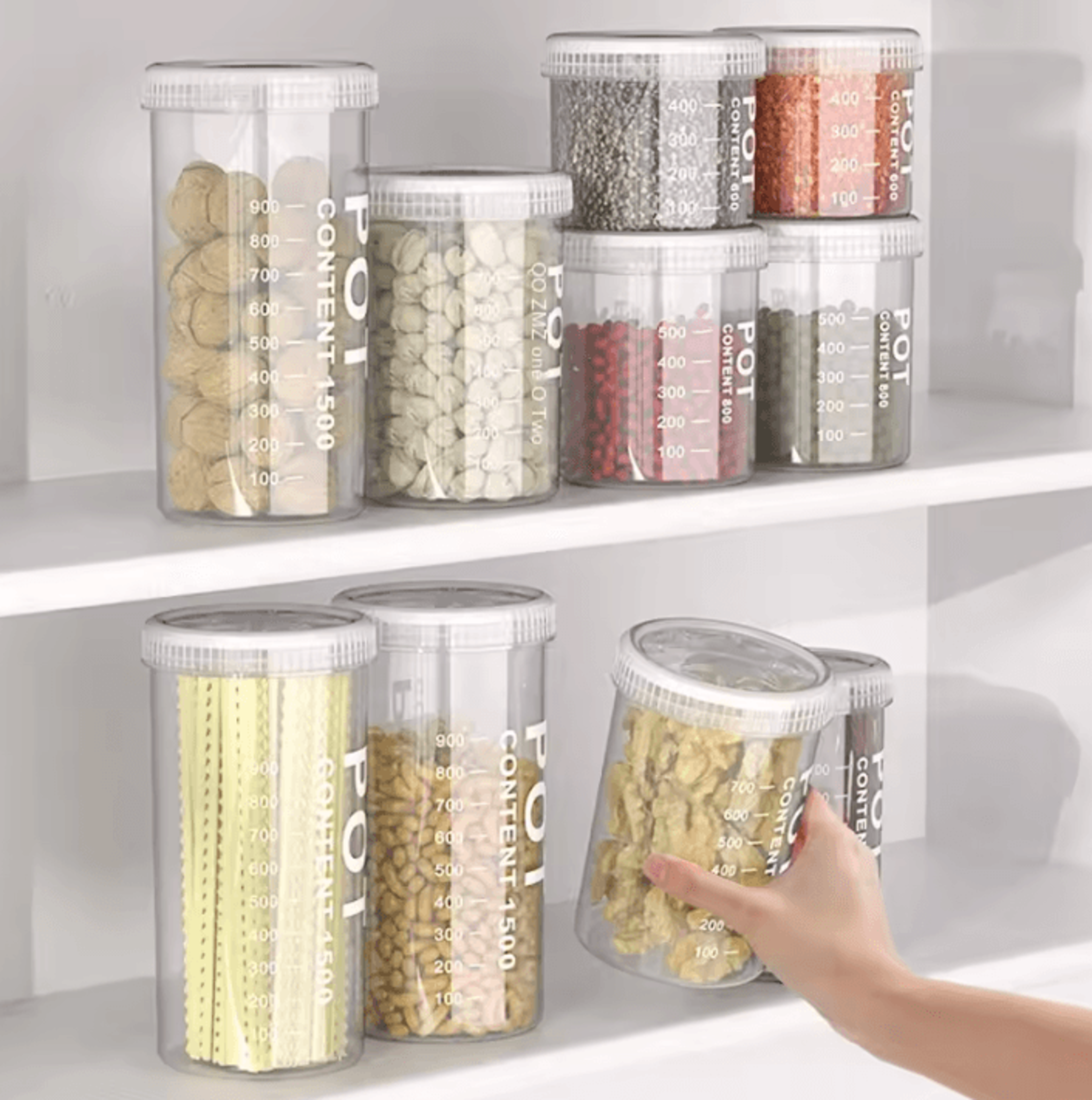 Grain Storage Containers  Sealed MoistureProof Kitchen Jar Organizer 2