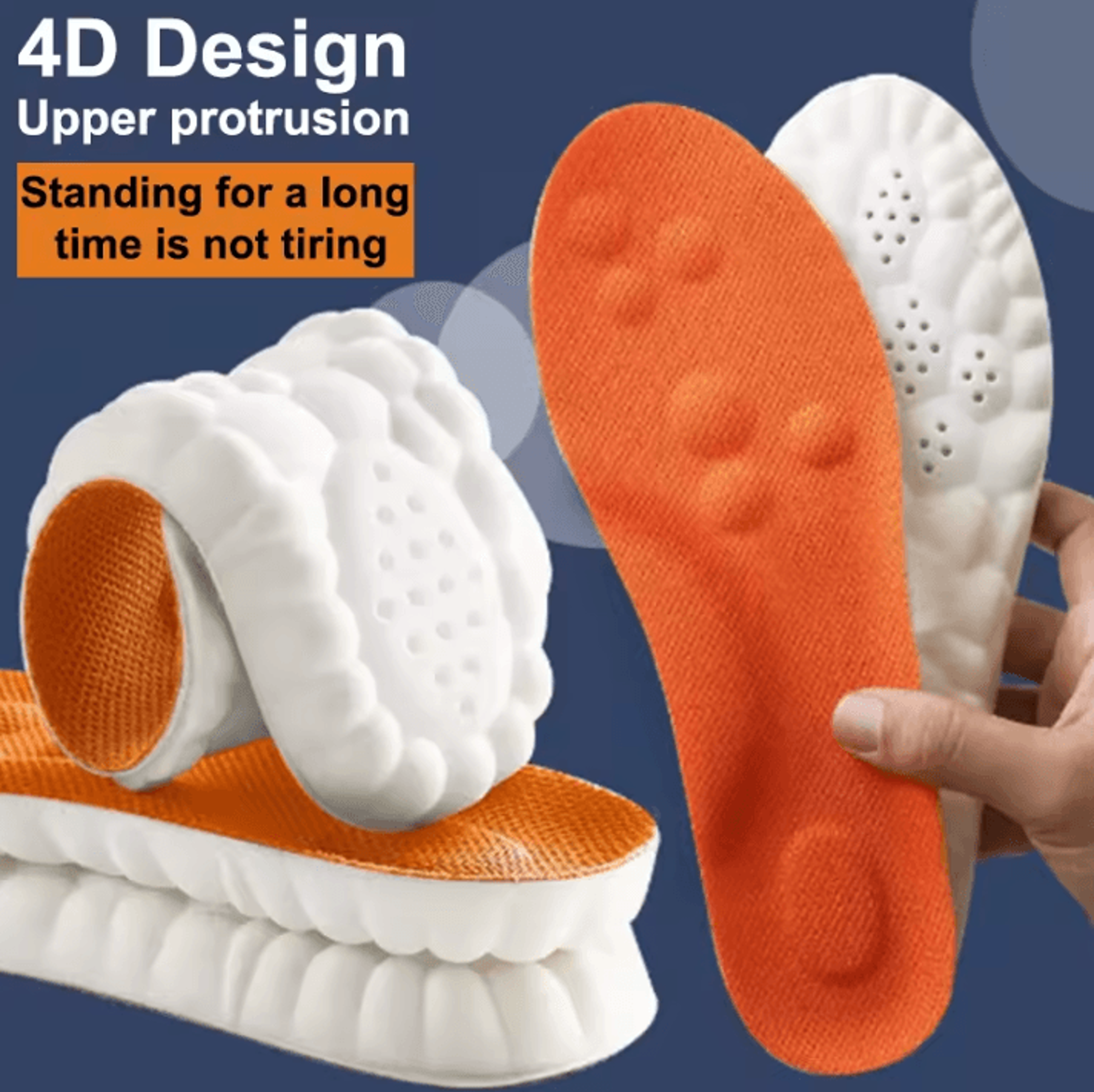 High Elasticity Sport Shoe Insoles  Soft Arch Support Orthotic Cushion Pads 4