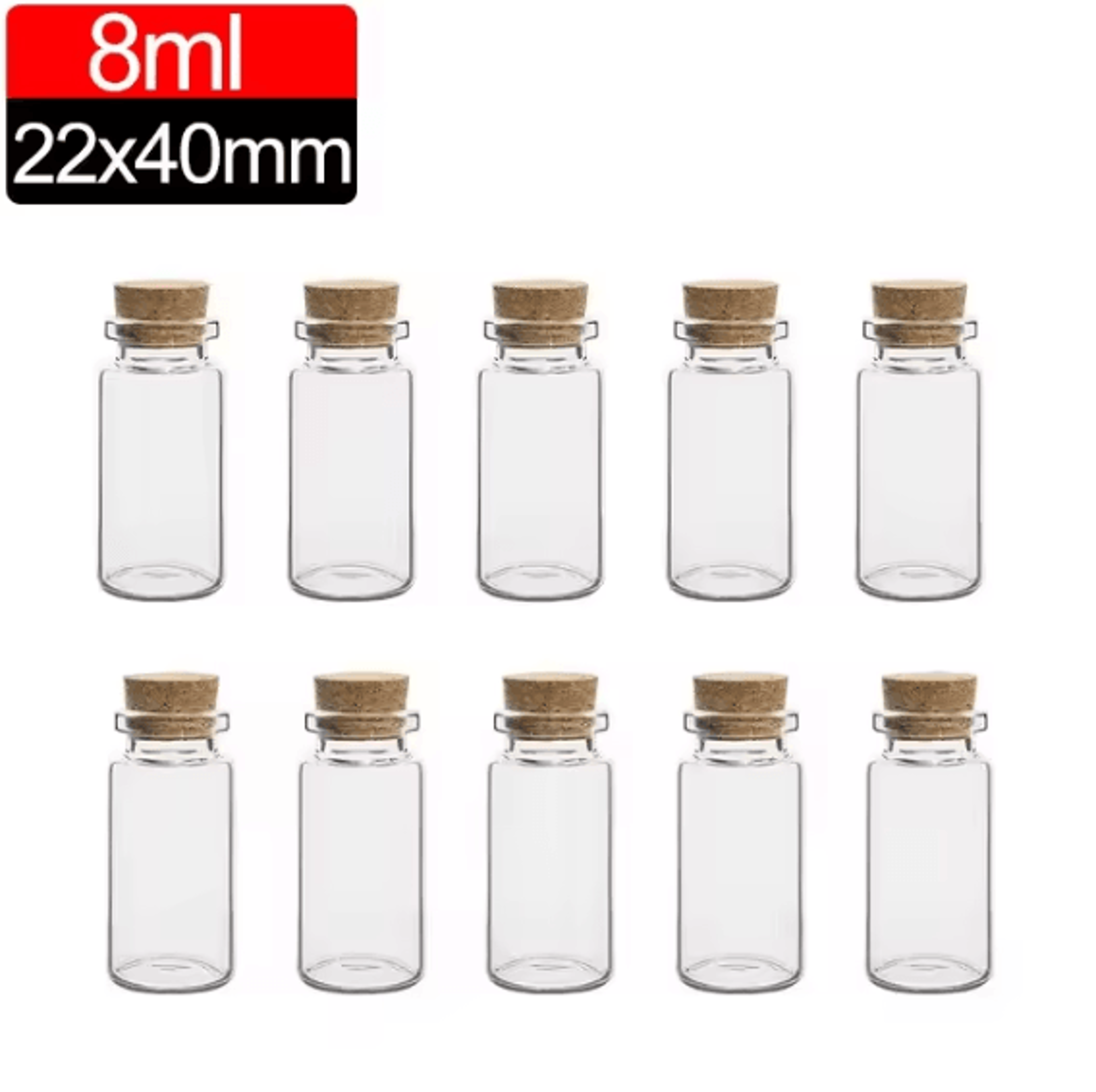 Mini Glass Bottles With Cork Stoppers  DIY Decoration Vials For Crafts And Messages 9