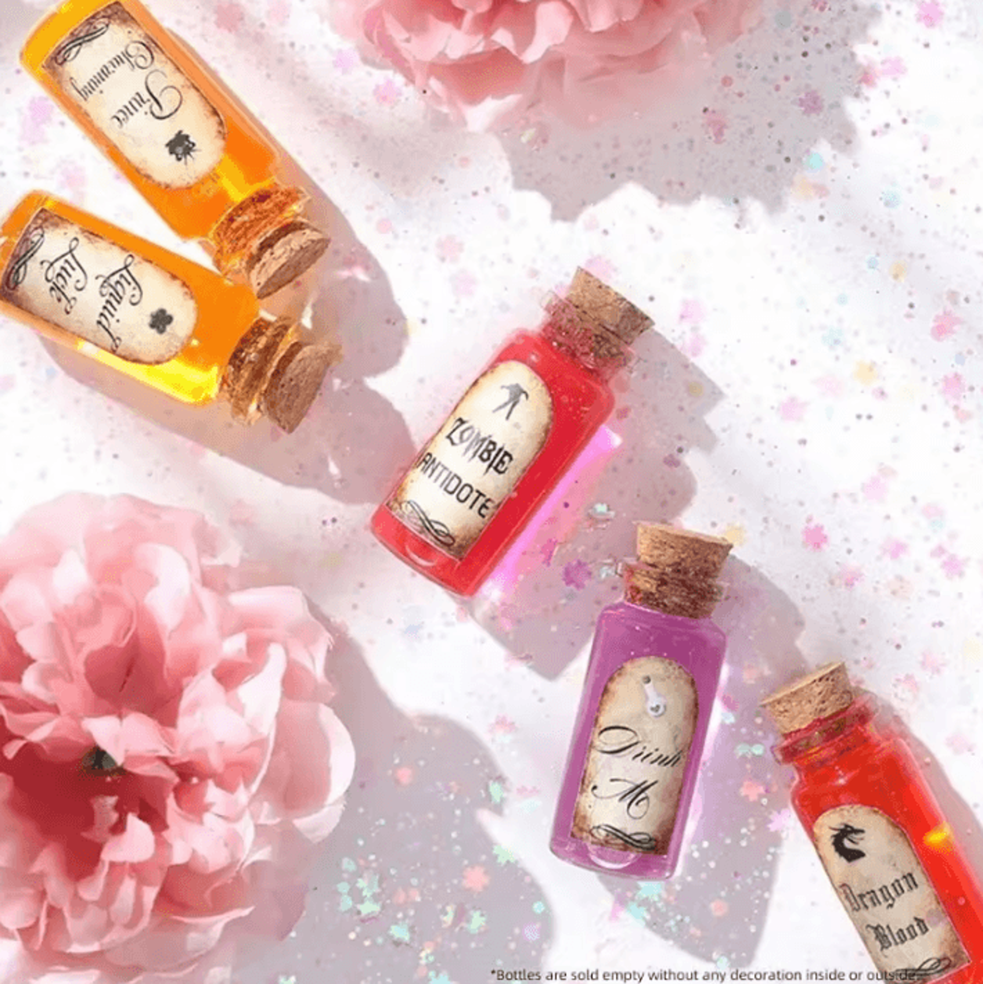 Mini Glass Bottles With Cork Stoppers  DIY Decoration Vials For Crafts And Messages 2