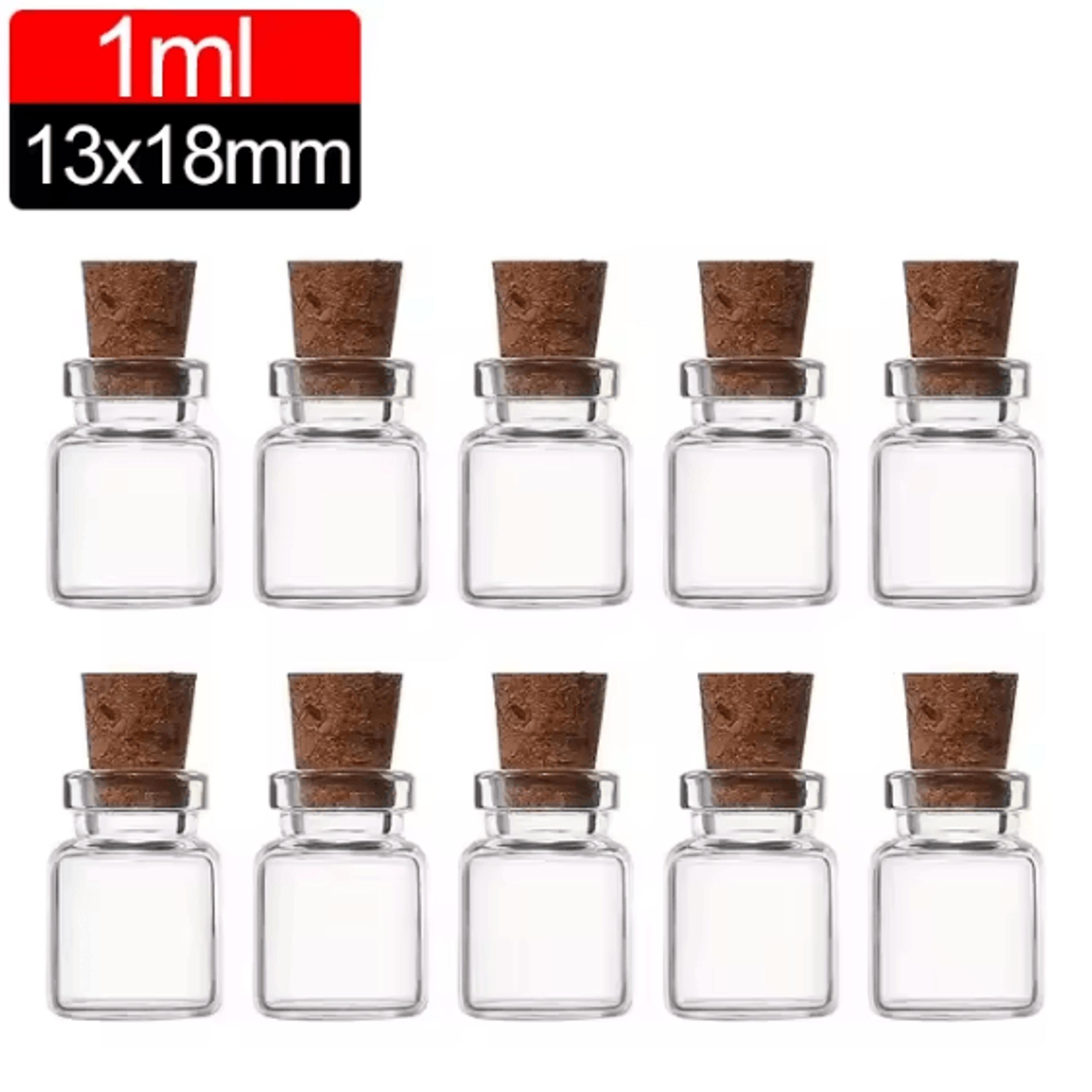 Mini Glass Bottles With Cork Stoppers  DIY Decoration Vials For Crafts And Messages 6