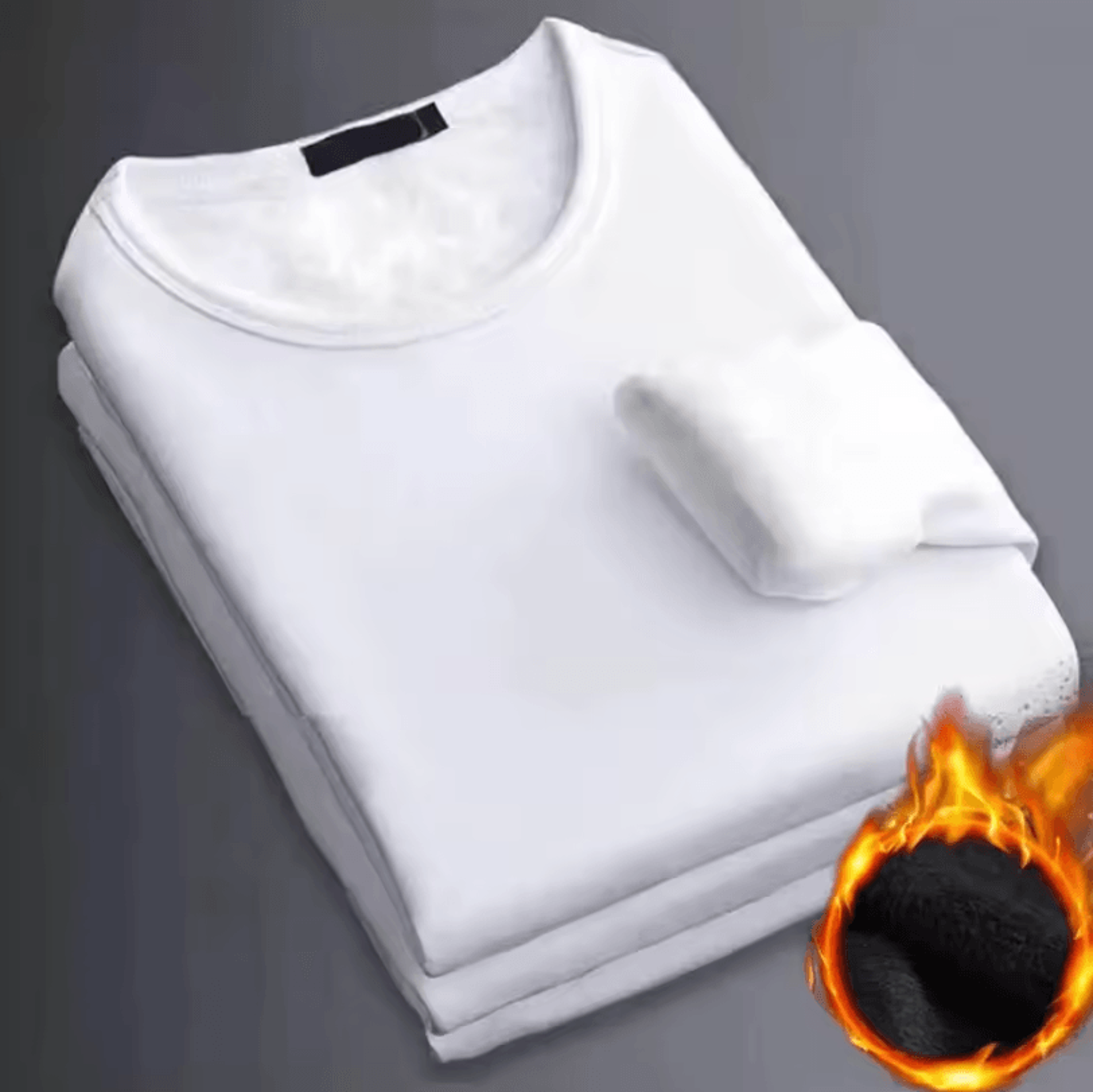 Winter Mens LongSleeved Thermal Undershirt  Fleece Bottom Shirt For Cold Weather Comfort 2