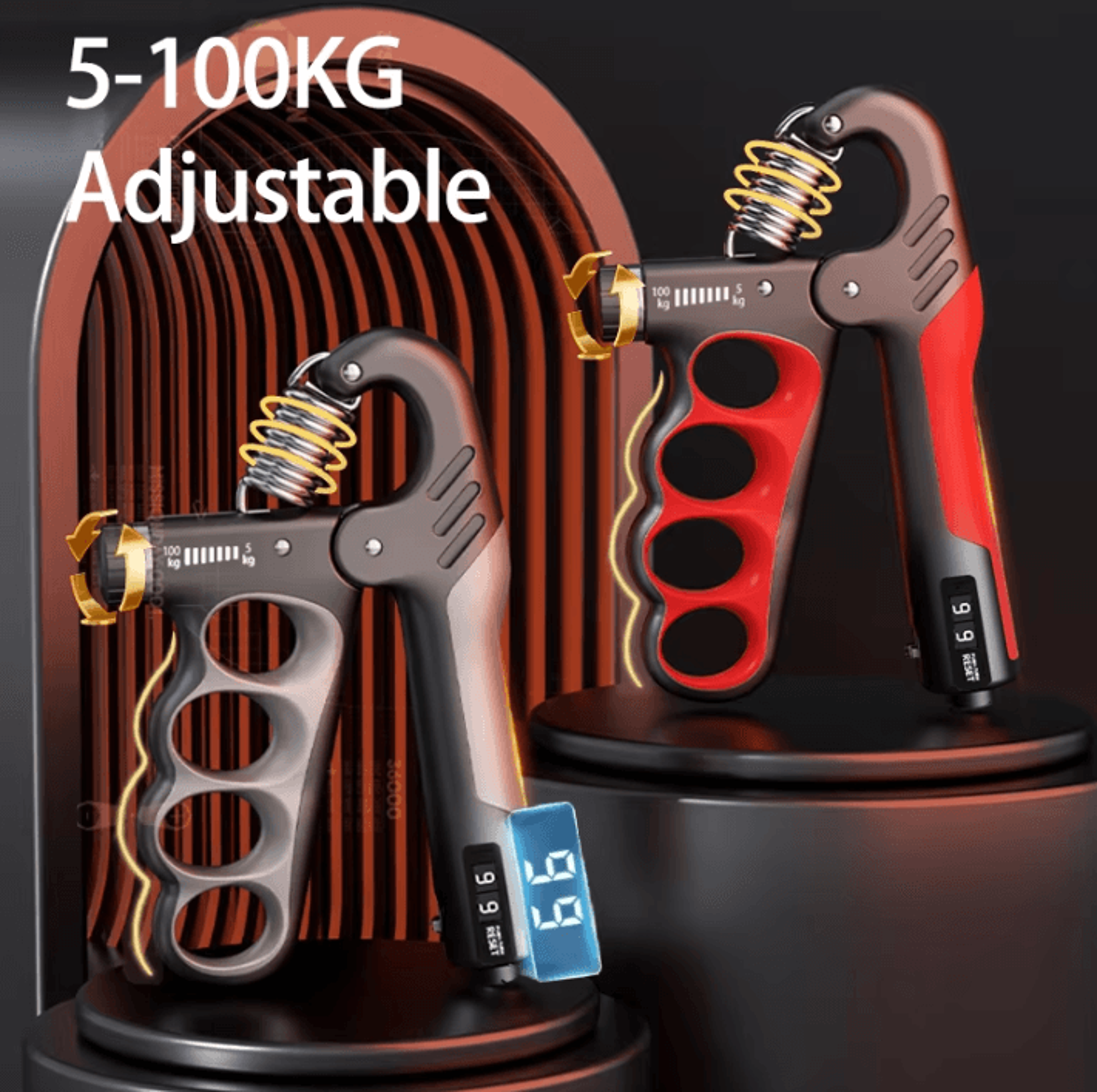 Grip Strength Hand Exerciser  Adjustable Wrist Expander For Hand And Forearm Strength 0