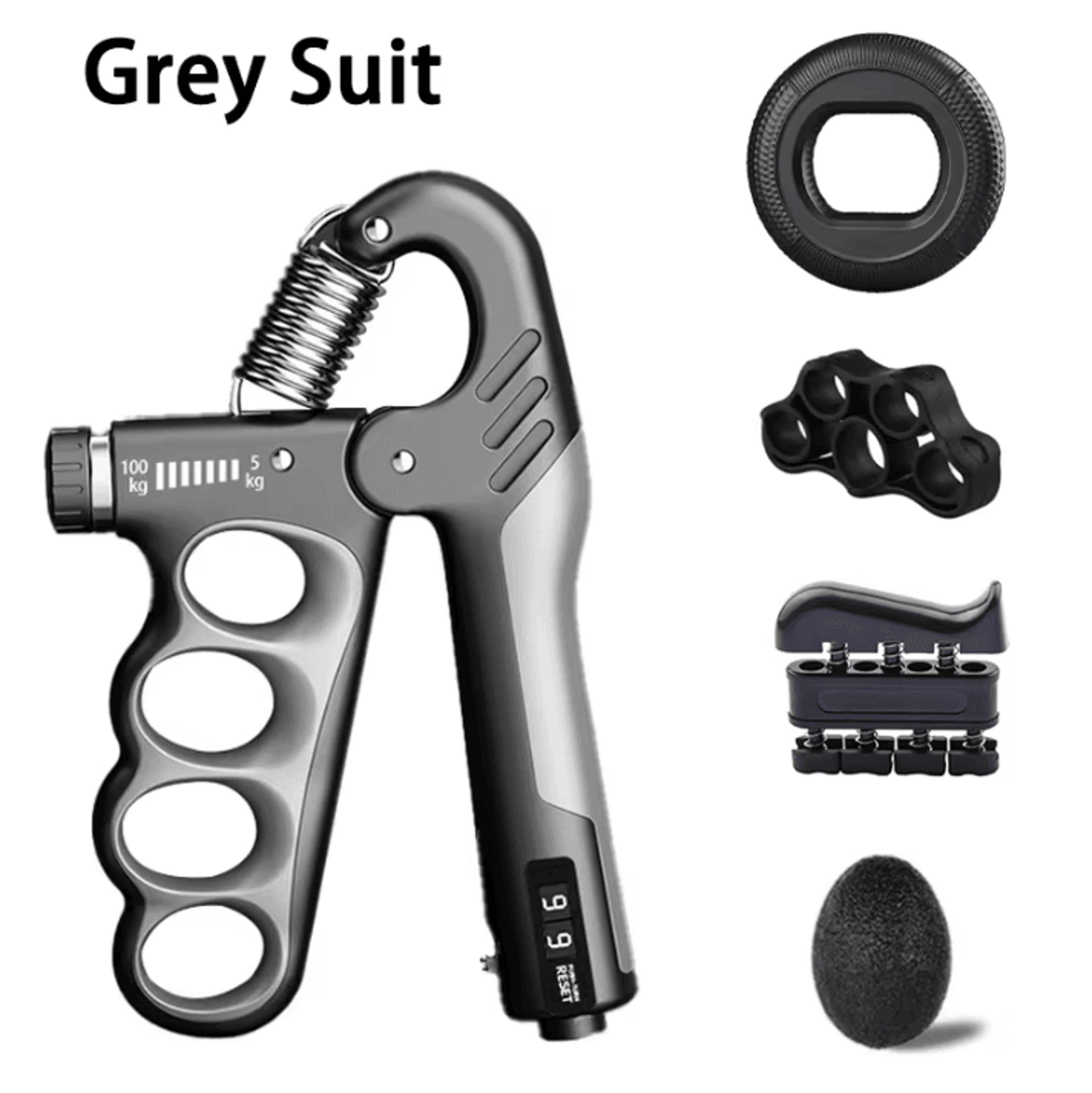 Grip Strength Hand Exerciser  Adjustable Wrist Expander For Hand And Forearm Strength 15