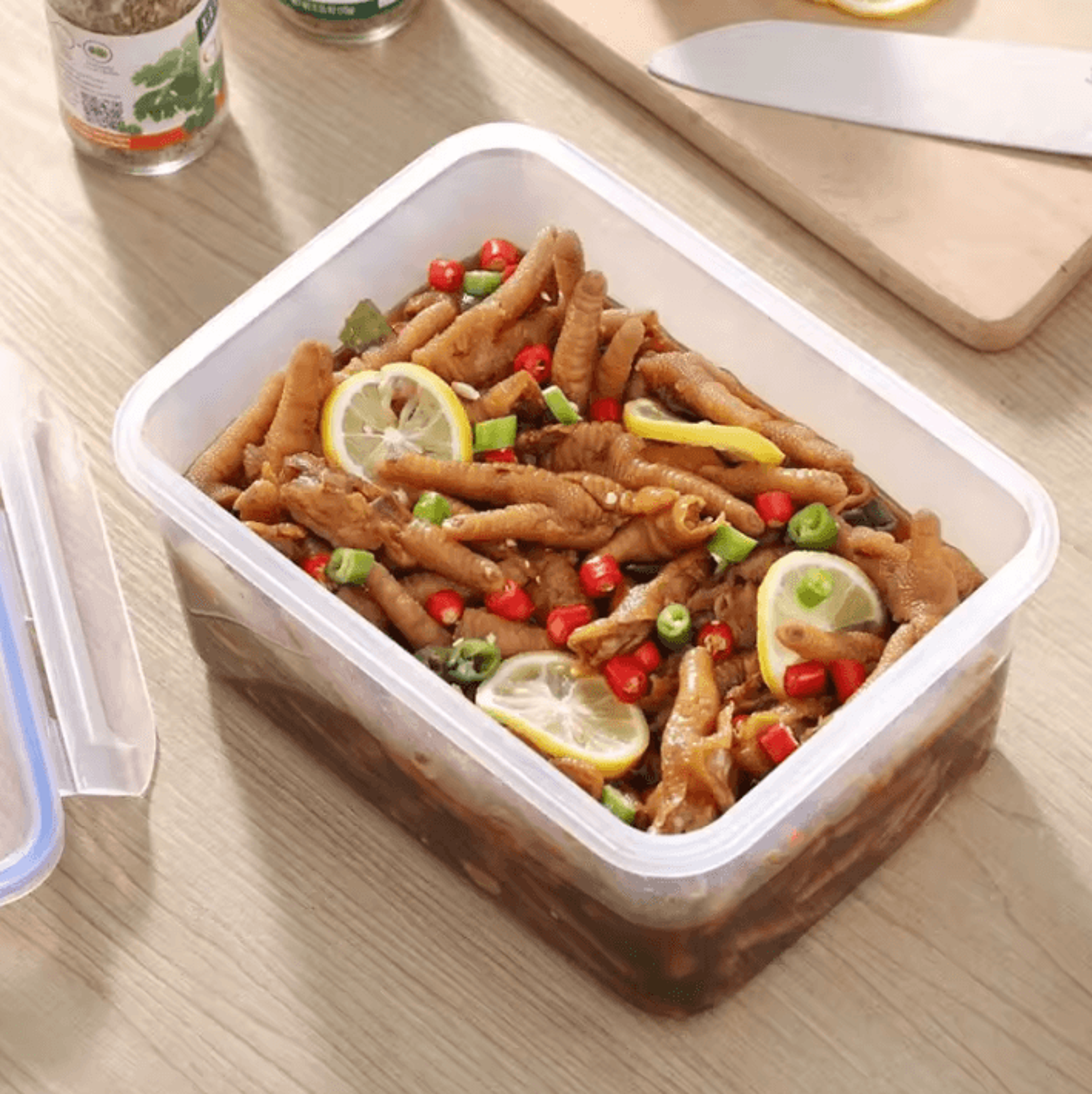 Sealed Rectangular Food Storage Box  Stackable Crisper Container And Microwave Lunch Box 4