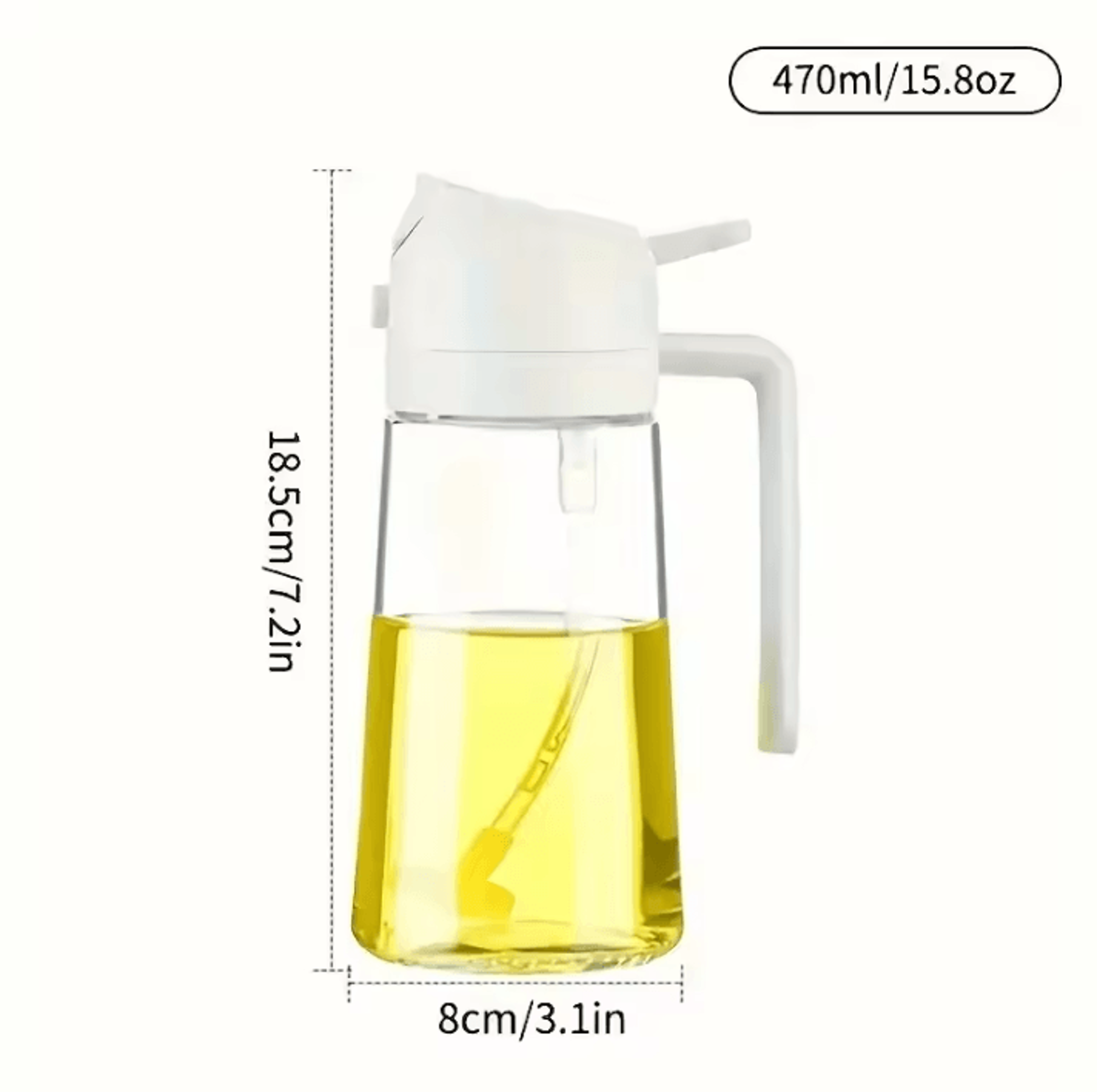 Kitchen Oil Sprayer  DualPurpose Bottle For Olive Oil Air Fryer And BBQ Cooking 7