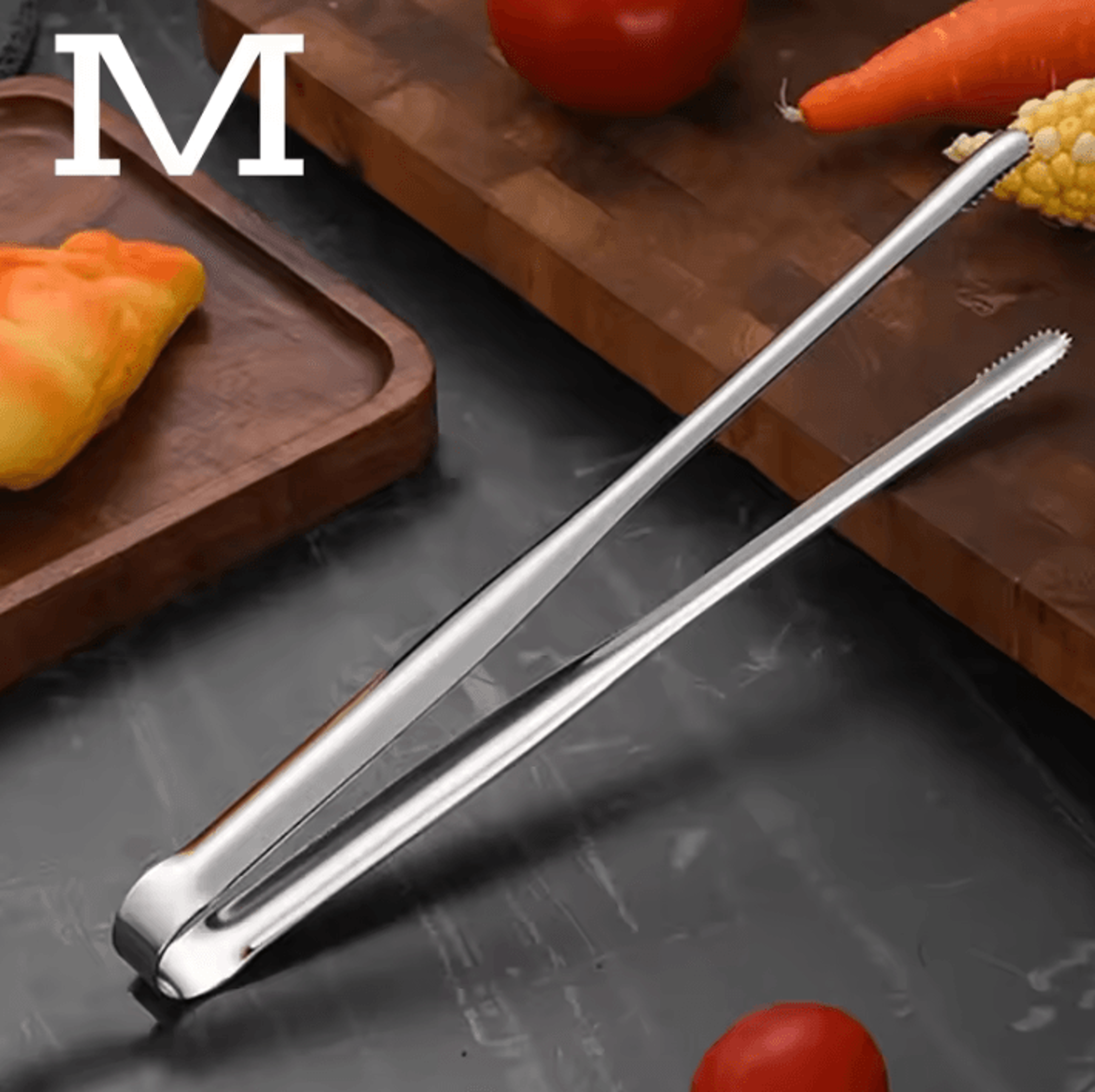 304 Stainless Steel Grill Tongs  HeavyDuty BBQ Meat Clip For Cooking  Camping 7