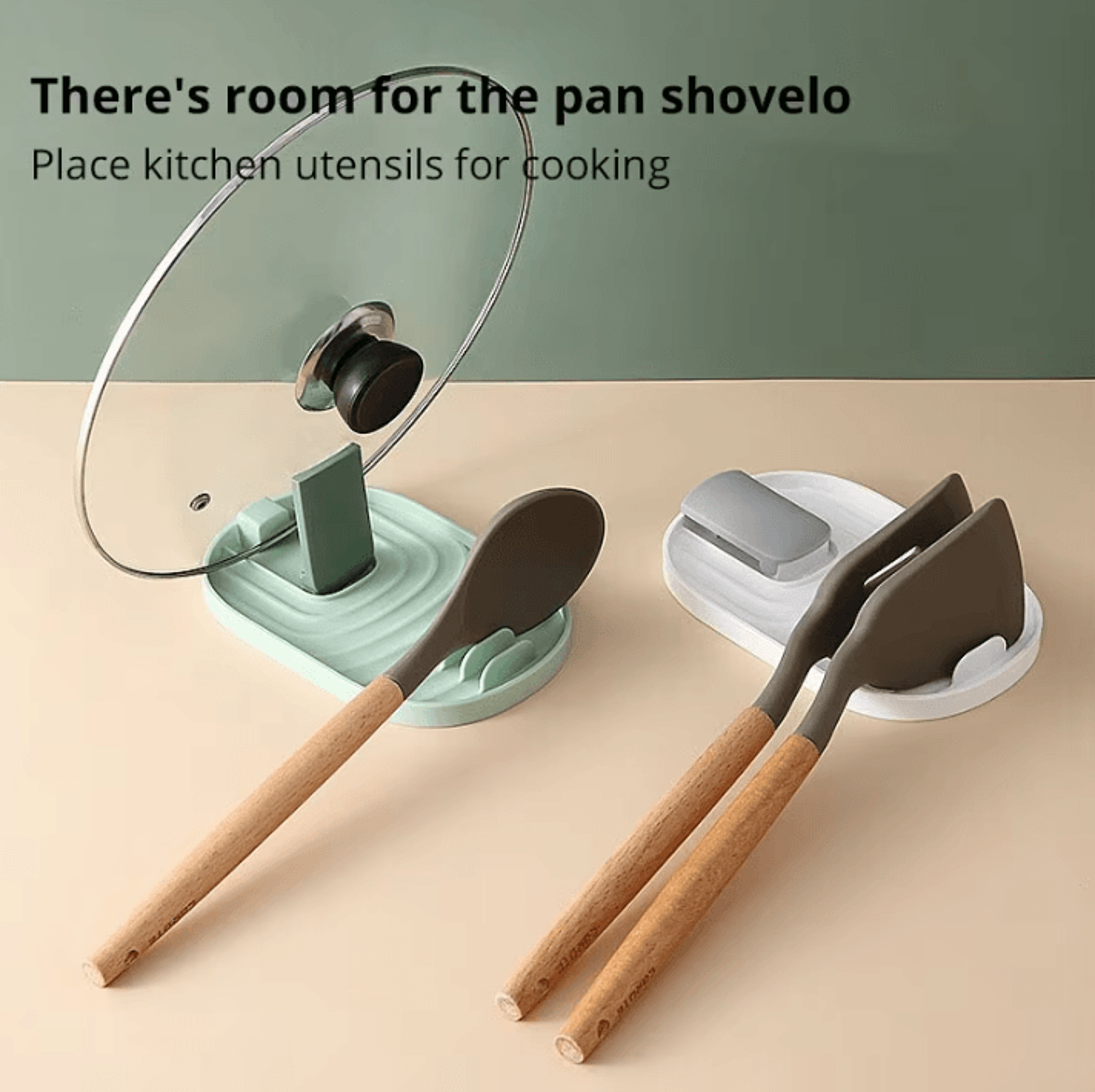 Silicone Nordic Style Pot Lid  Utensil Storage Rack  Practical Kitchen Organizer 3