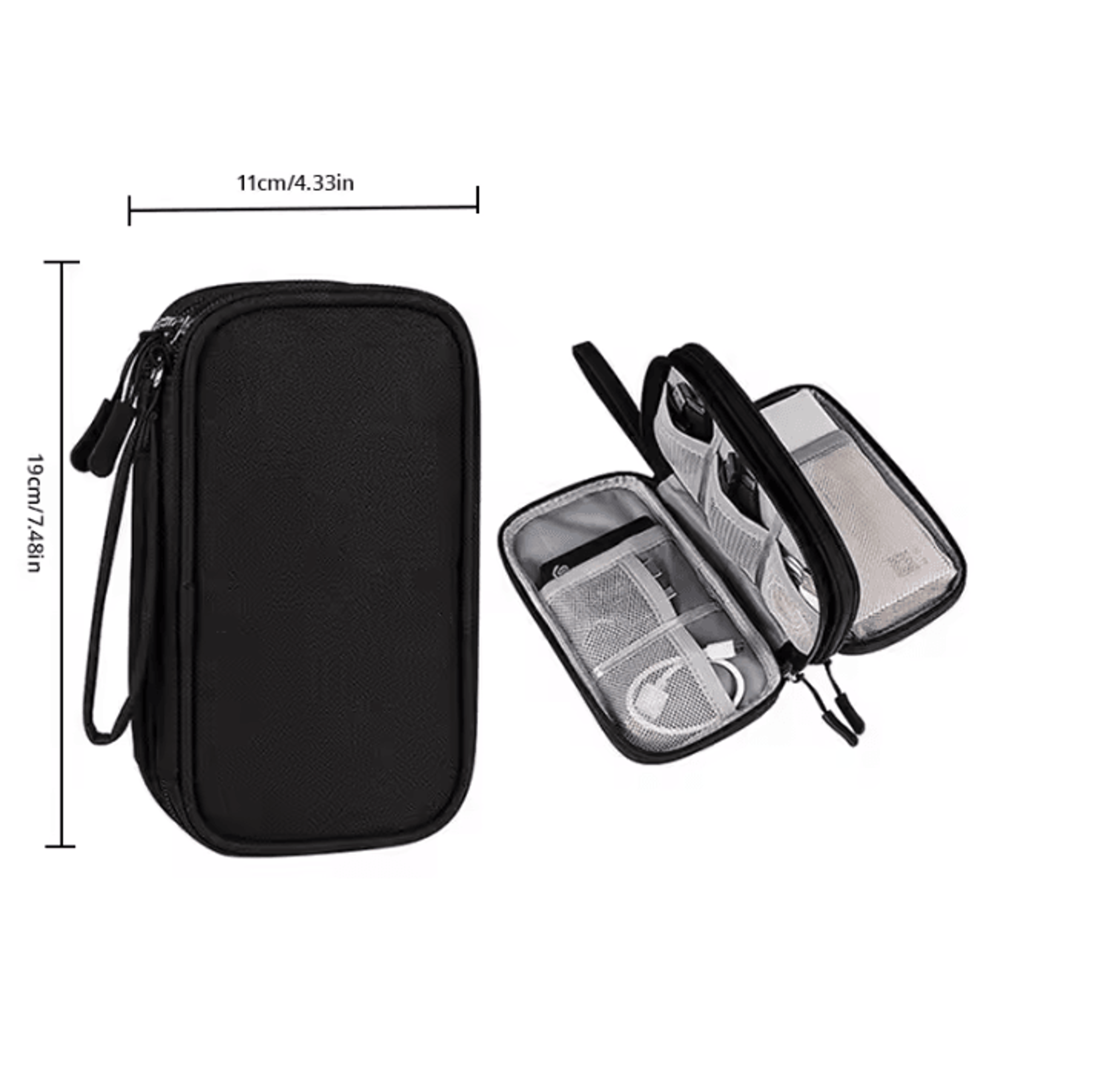 Compact Travel Digital Gear Organizer  Tech Accessories Storage Bag 5