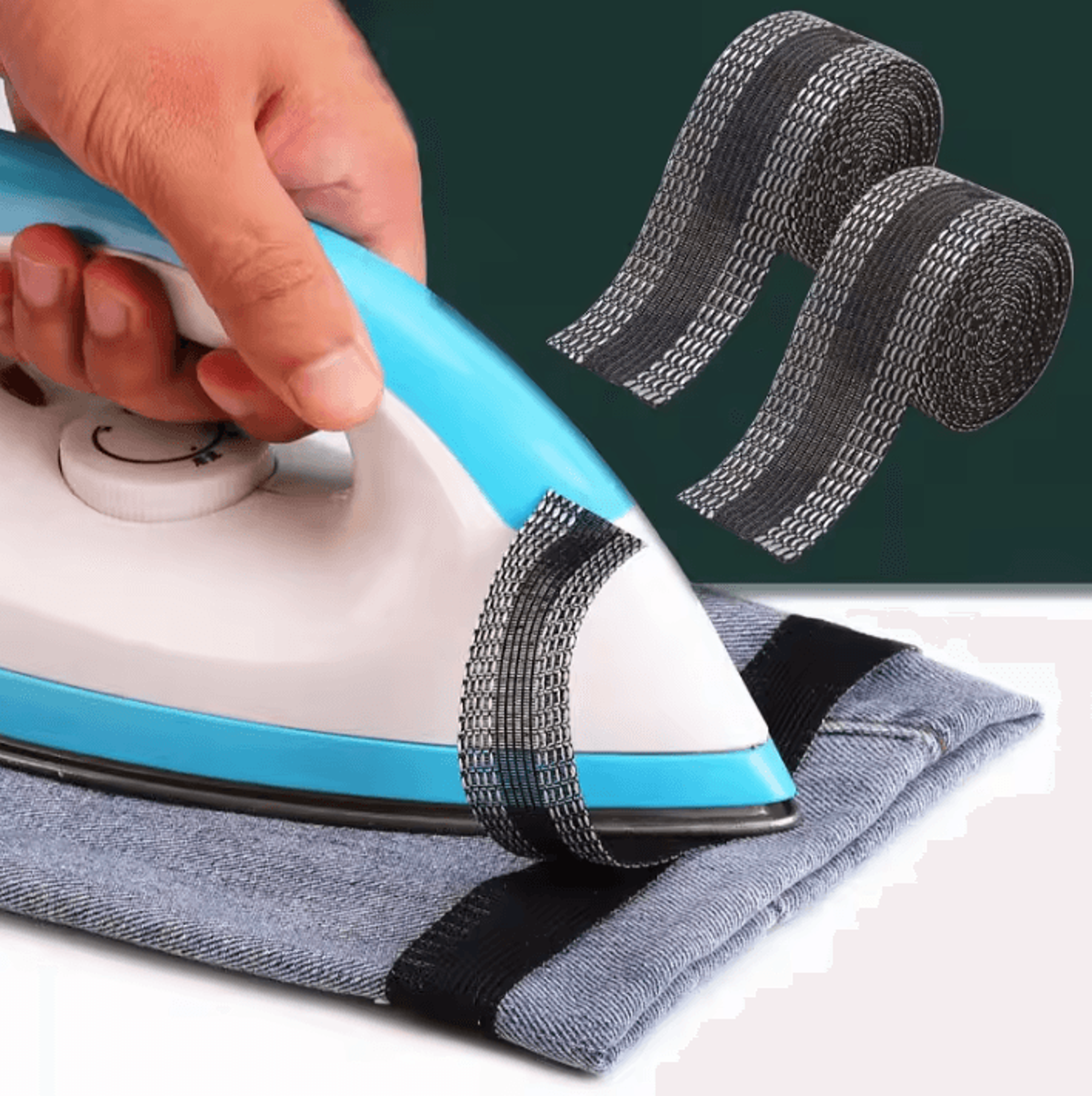 DIY IronOn Pants Hem Tape  SelfAdhesive Fabric Repair For Jeans  Clothing 1