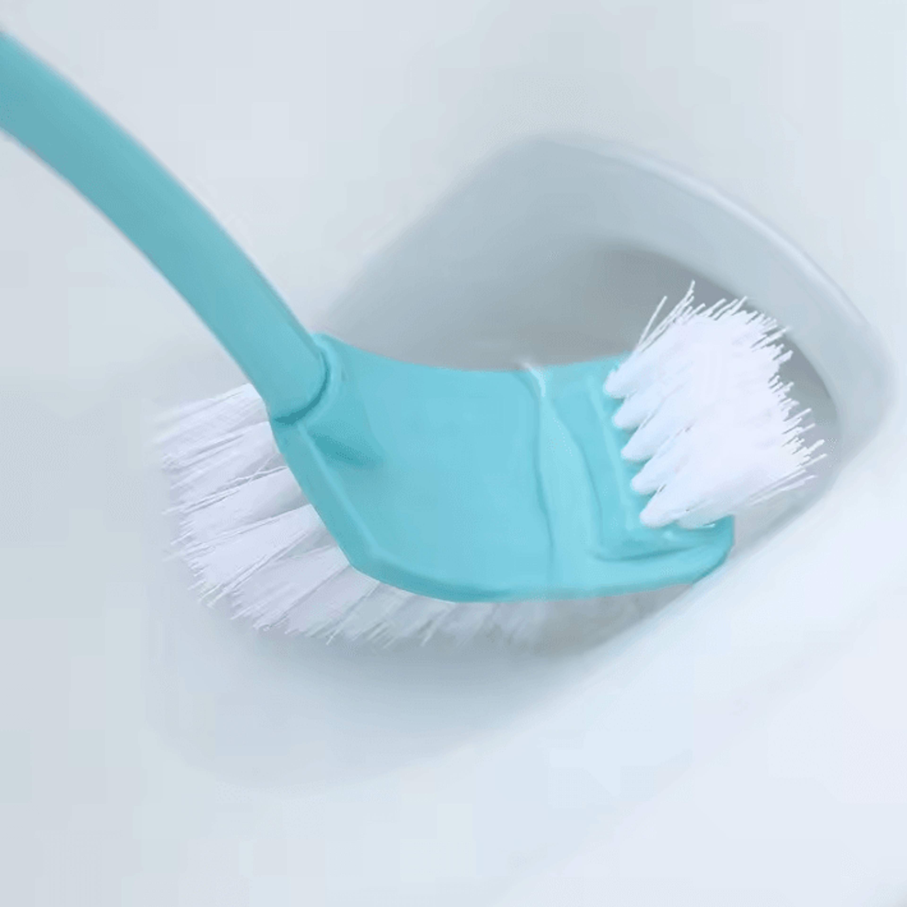 MultiFunction DoubleHead Toilet Brush  Long Handle Bathroom Cleaning Tool 3