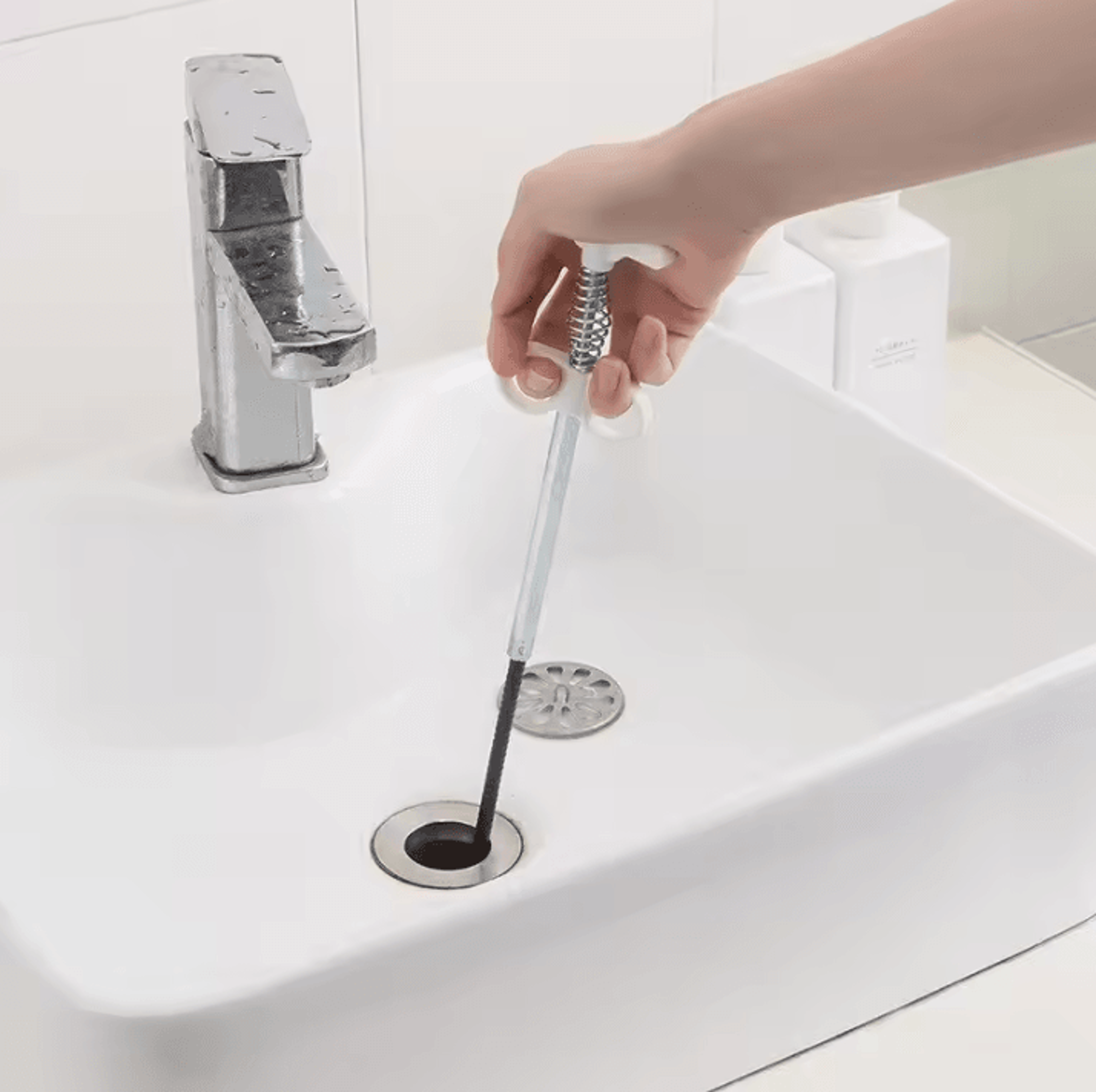 16 Meters Drain Snake Tool  Flexible Spring Pipe Clog Remover For Kitchen  Bathroom 3