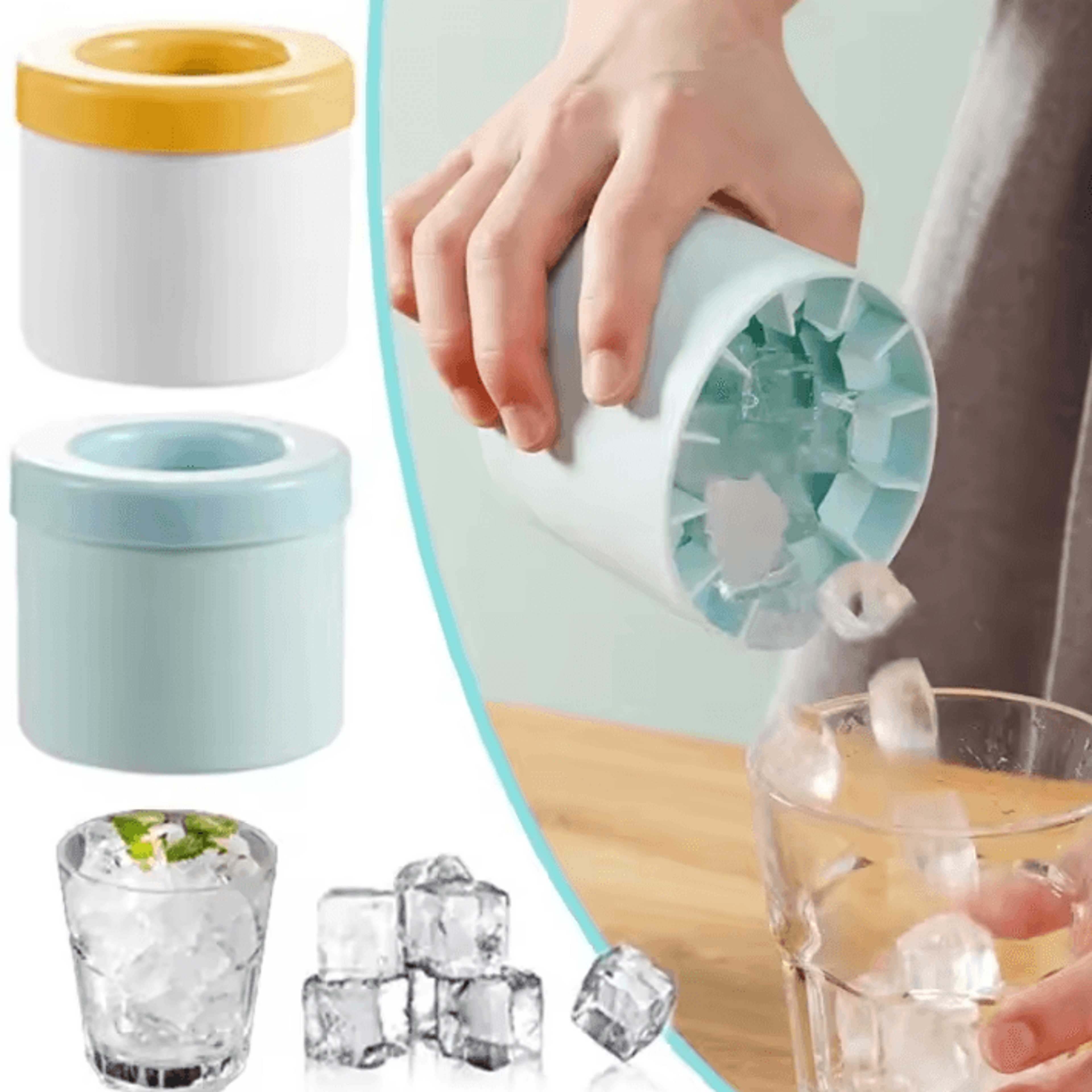 Silicone Round Ice Cube Mold  DIY Ice Ball Maker For Summer Drinks  Bar Use 0