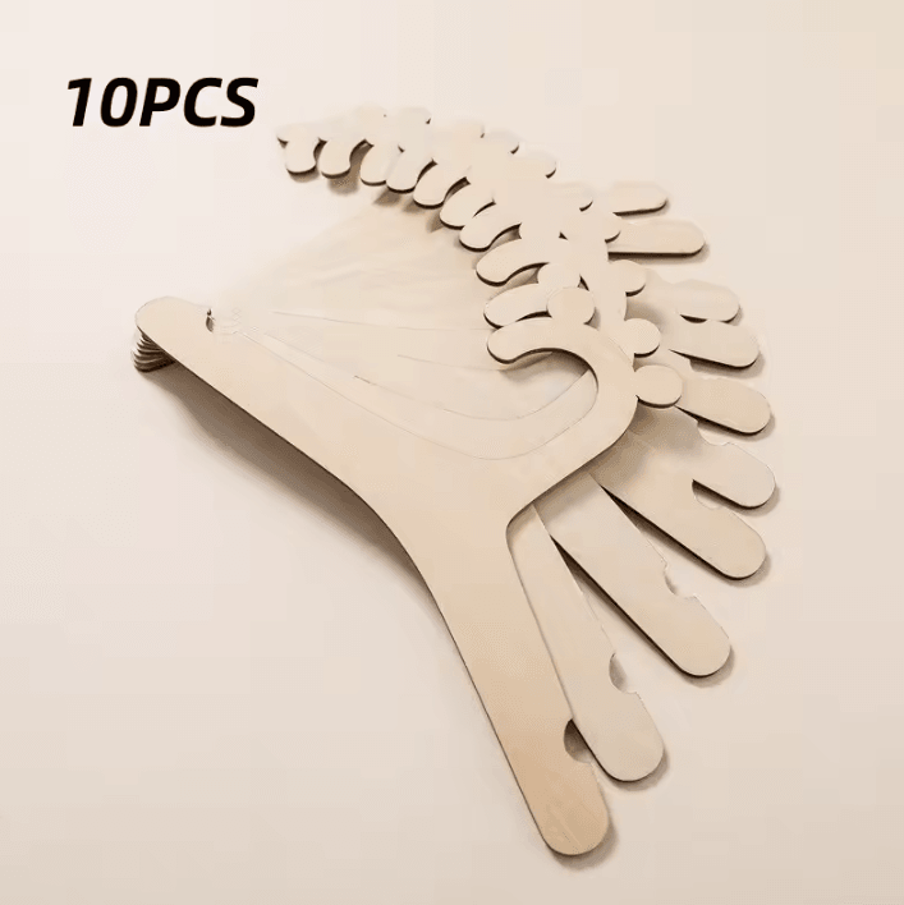 10Piece Baby Wooden Hanger Rack  Creative Nursery Clothes Hanger Set 6