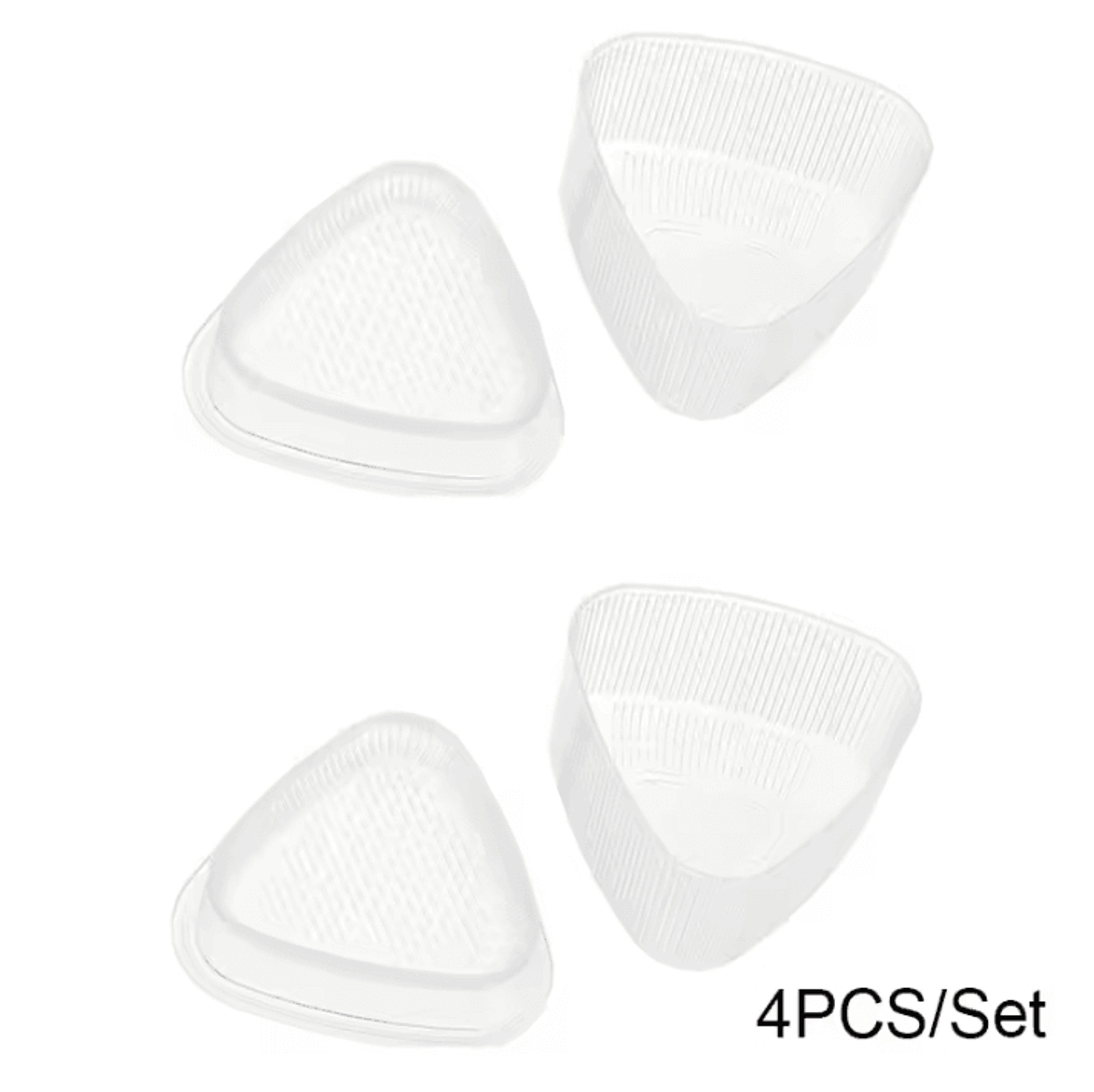 4Piece DIY Sushi Mold Set  Triangular Onigiri Rice Ball Maker For Bento Kitchen 6