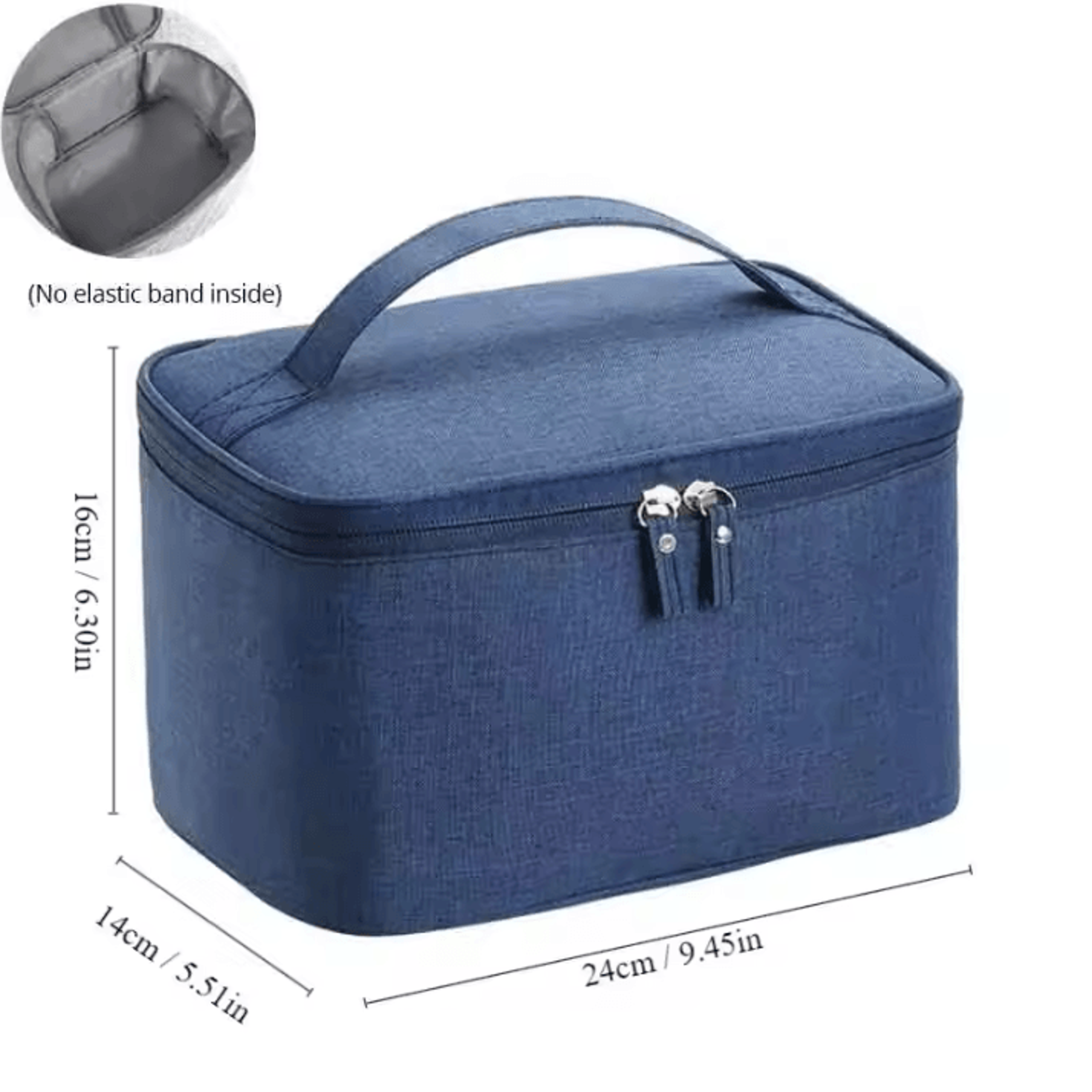 Double Layer Mens Toiletry Bag  Large Capacity Oxford Travel Cosmetic Pouch 7