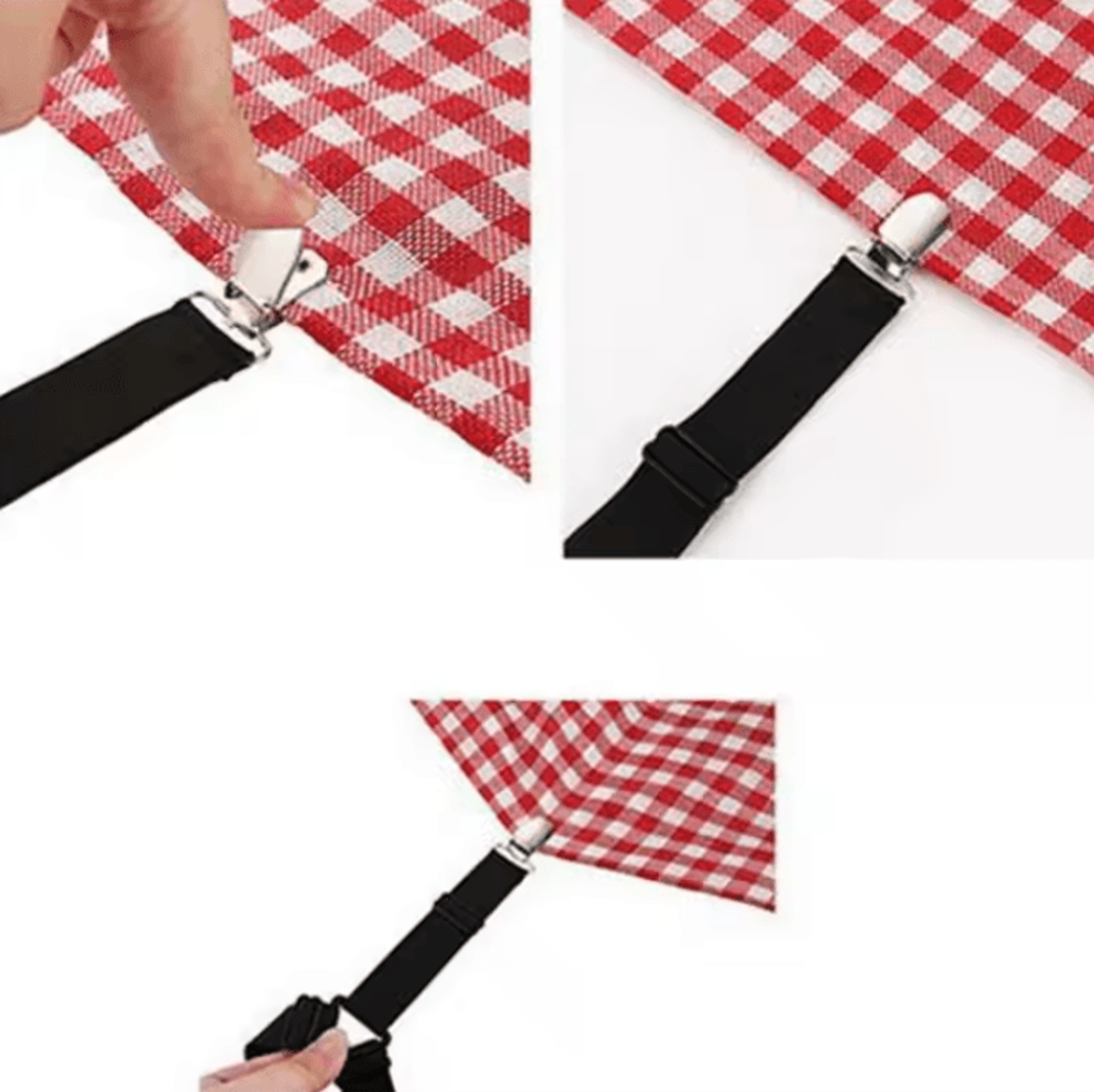 4Piece Bed Sheet Fasteners  Mattress Cover Clips  Adjustable Elastic Straps For Bed Sheet Organizer 2