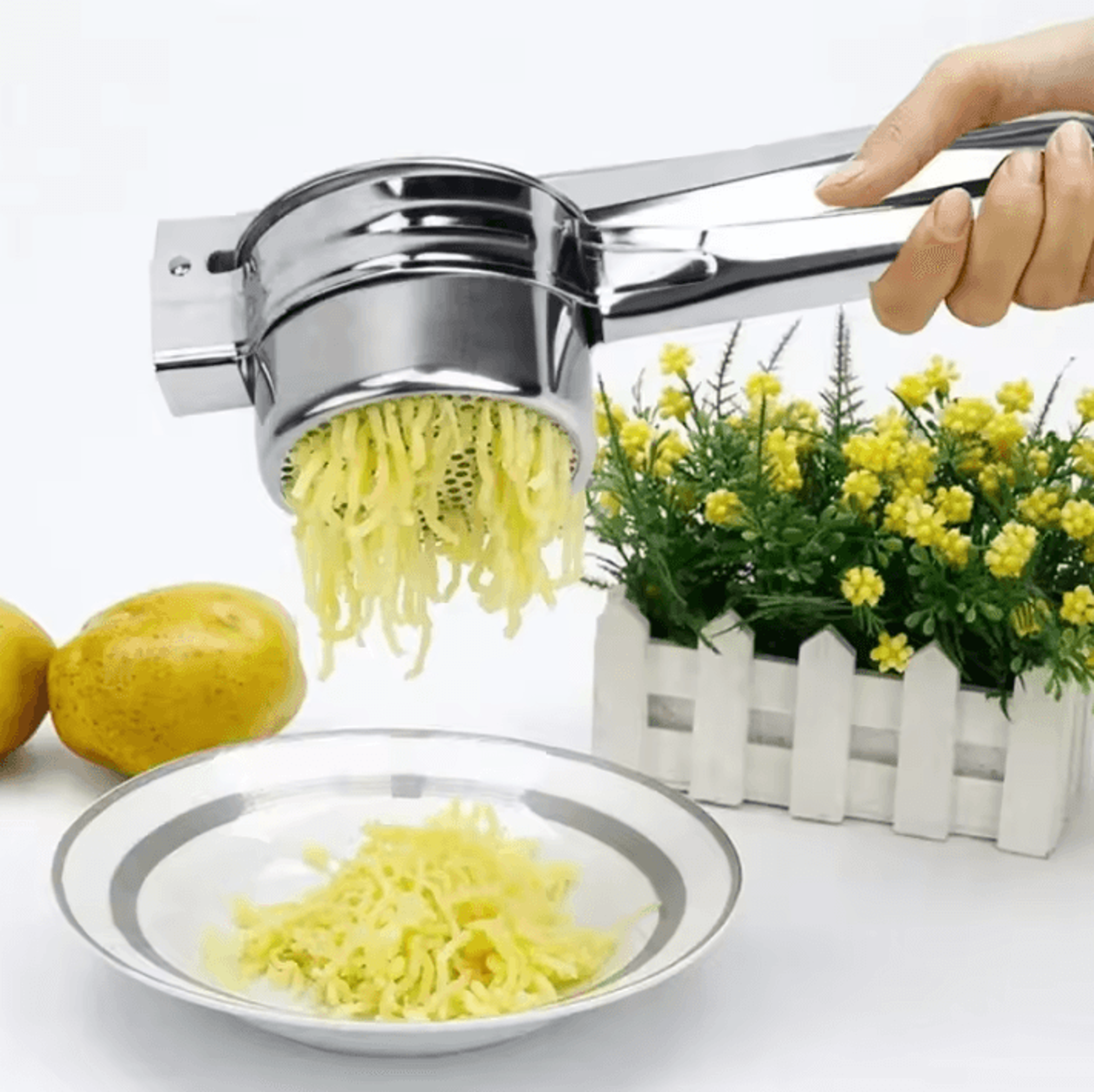 Stainless Steel Potato Masher  Ricer Press  Vegetable  Fruit Squeezer For Mashed Potatoes 3