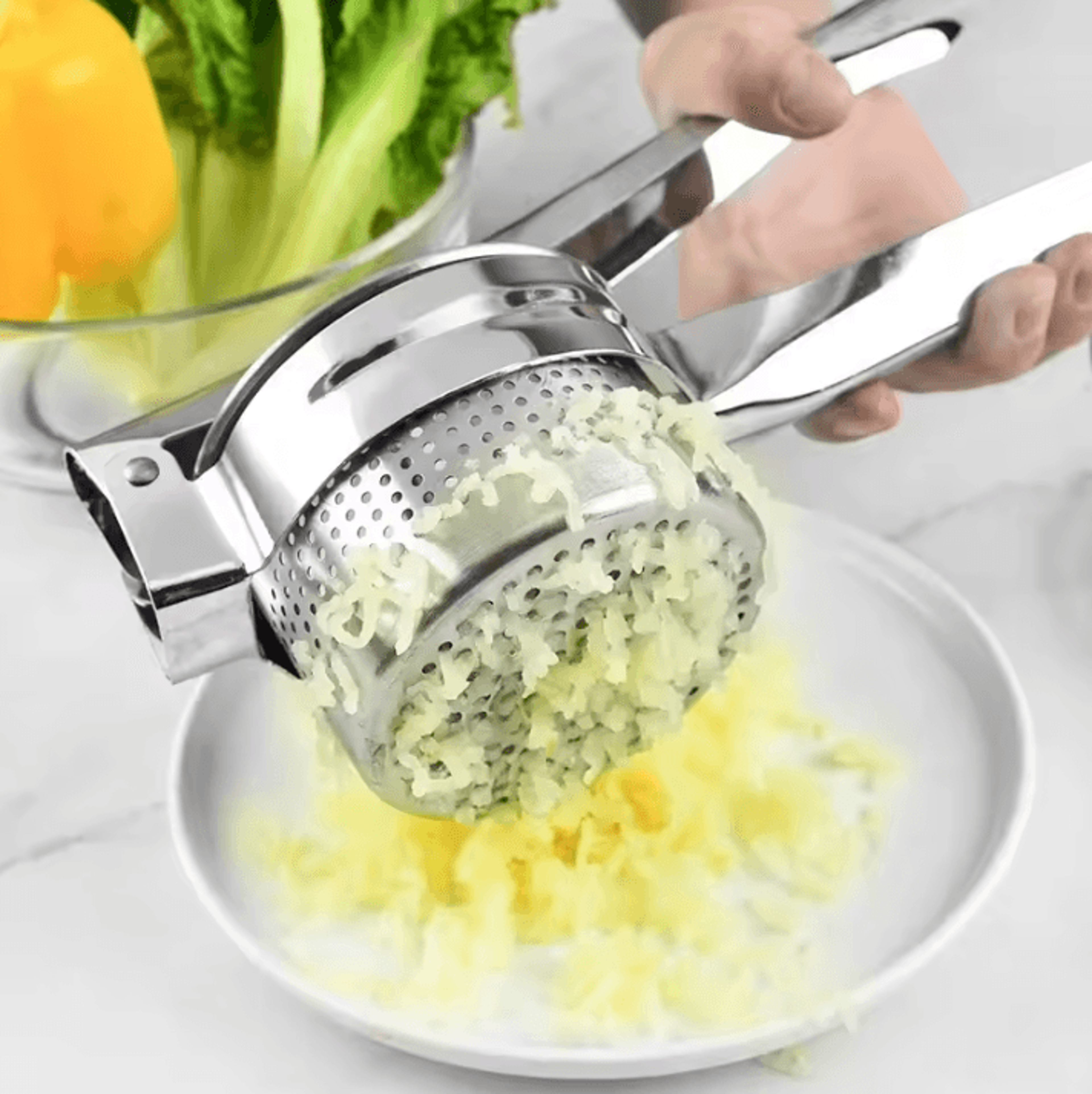 Stainless Steel Potato Masher  Ricer Press  Vegetable  Fruit Squeezer For Mashed Potatoes 4