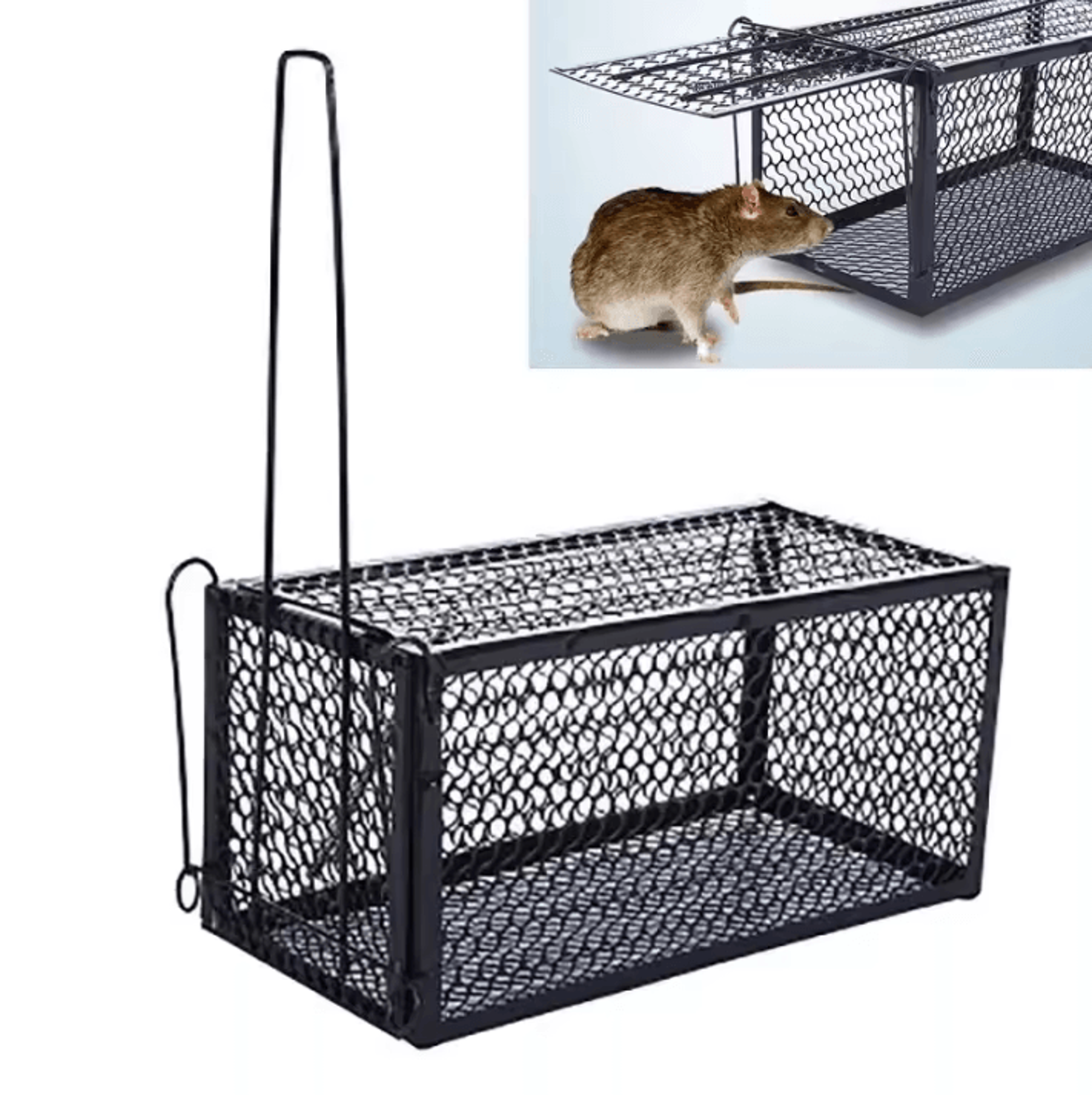 Smart SelfLocking Mousetrap  Reusable Metal Rat Trap  Humane Mouse Catcher For Indoor Outdoor 1