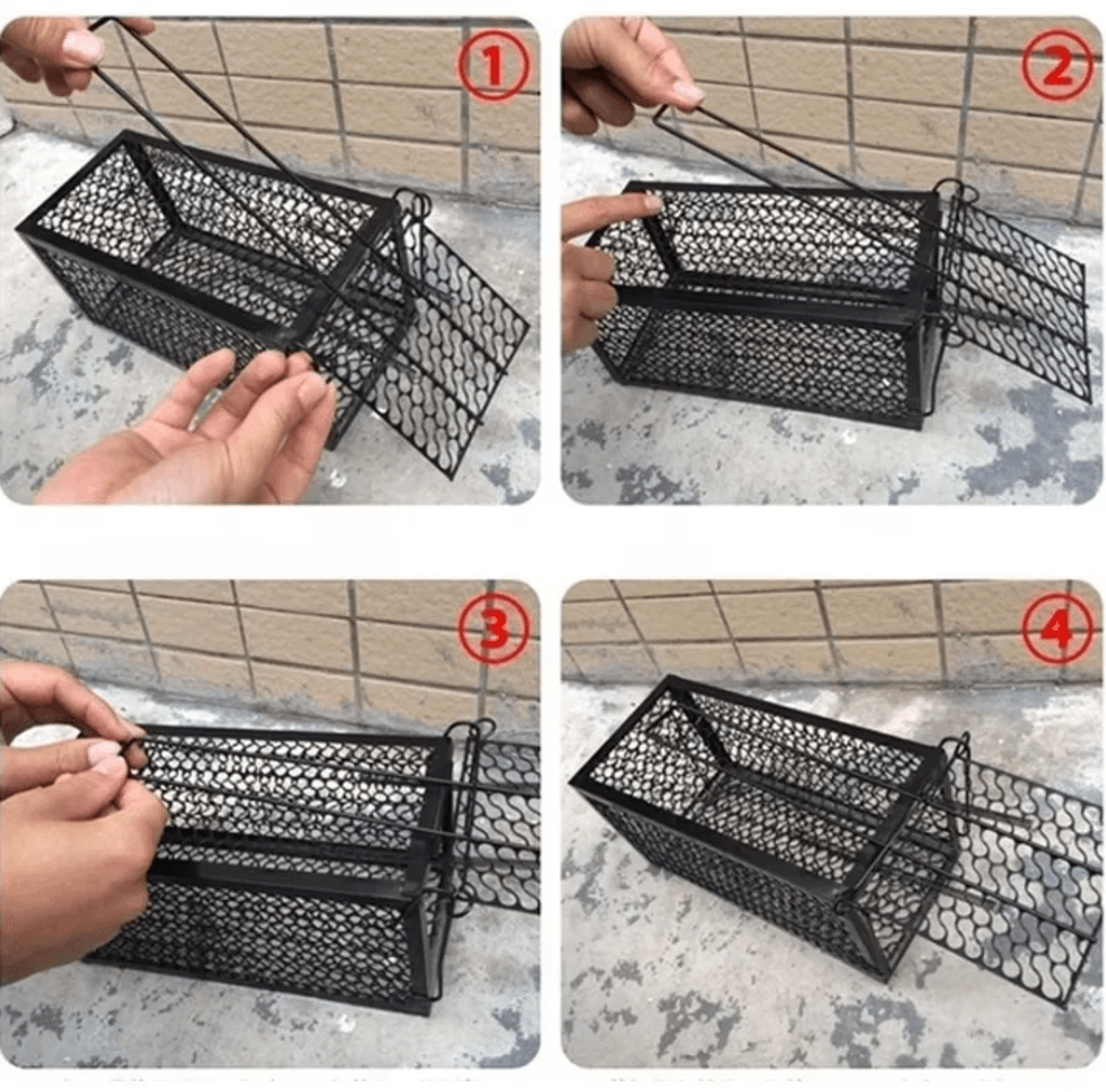Smart SelfLocking Mousetrap  Reusable Metal Rat Trap  Humane Mouse Catcher For Indoor Outdoor 4