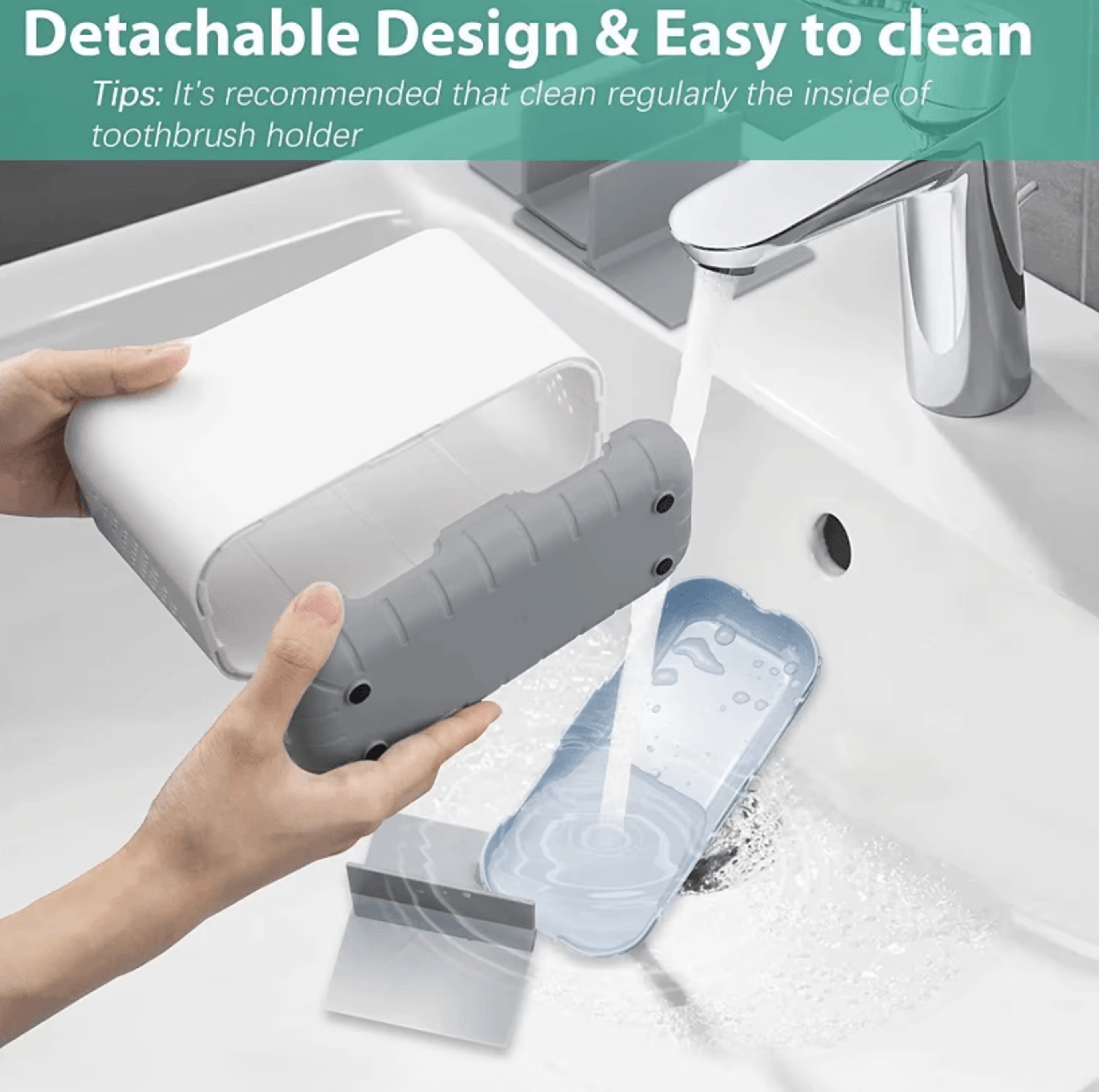 Toothbrush Holder Rack  Plastic Electric Toothbrush  Toothpaste Storage Organizer For Bathroom 4