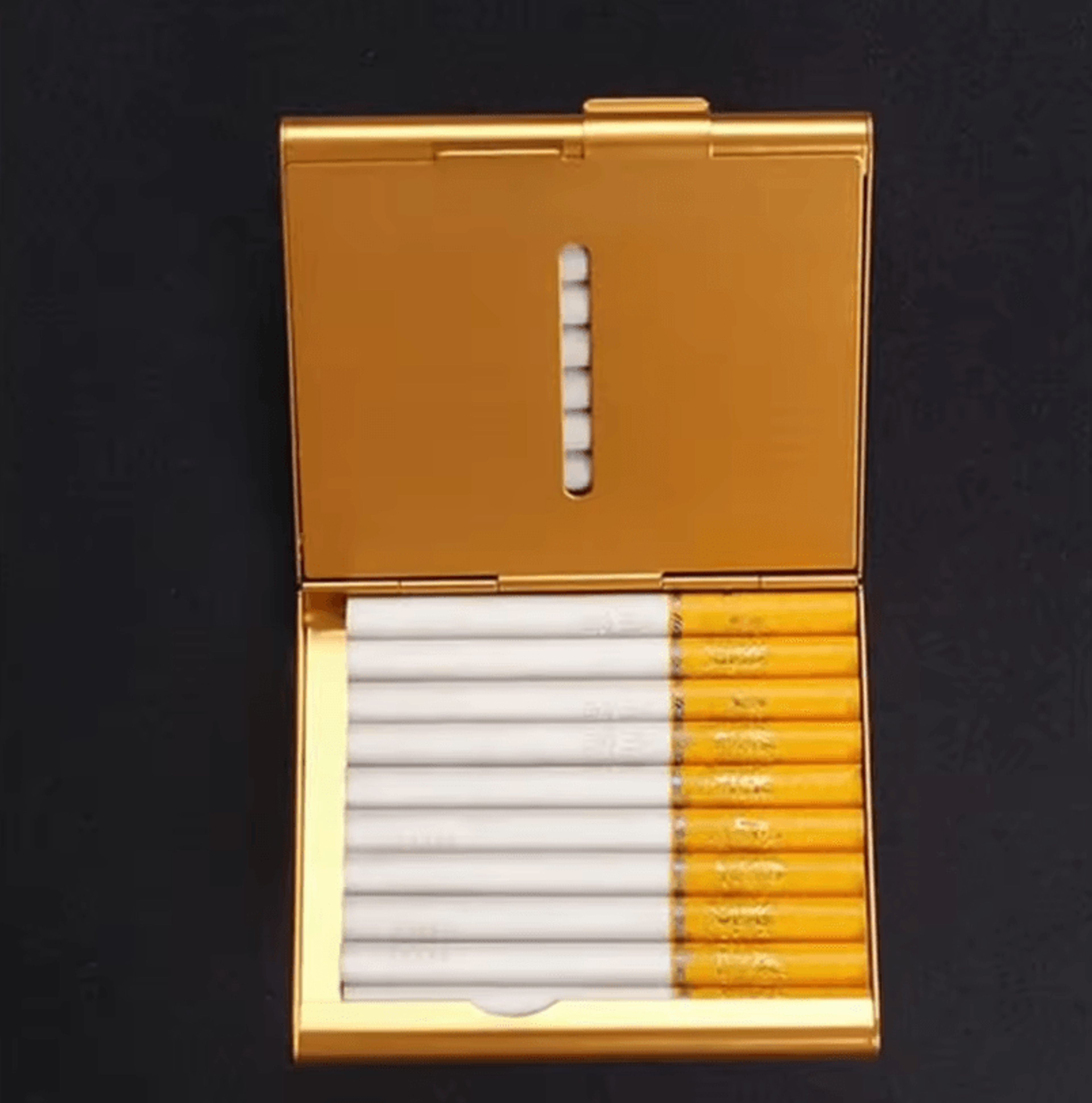 UltraThin Aluminum Alloy Cigarette Case  Personalized Custom Lettering Cigarette Holder For 20 Stic 1