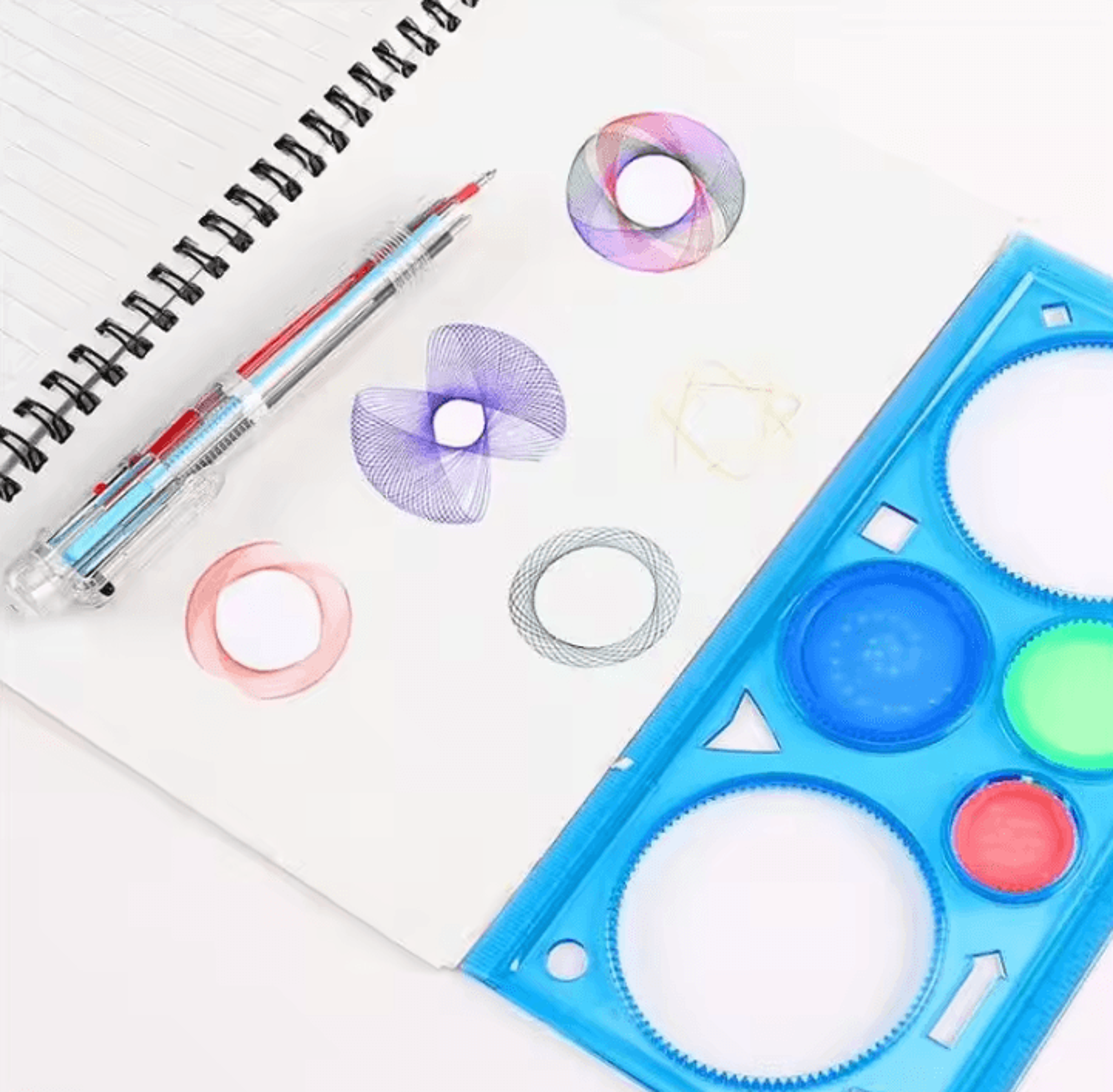 Creative Geometry Ruler Tool  Multifunctional Painting  Drawing Student Art Puzzle Tracer 5