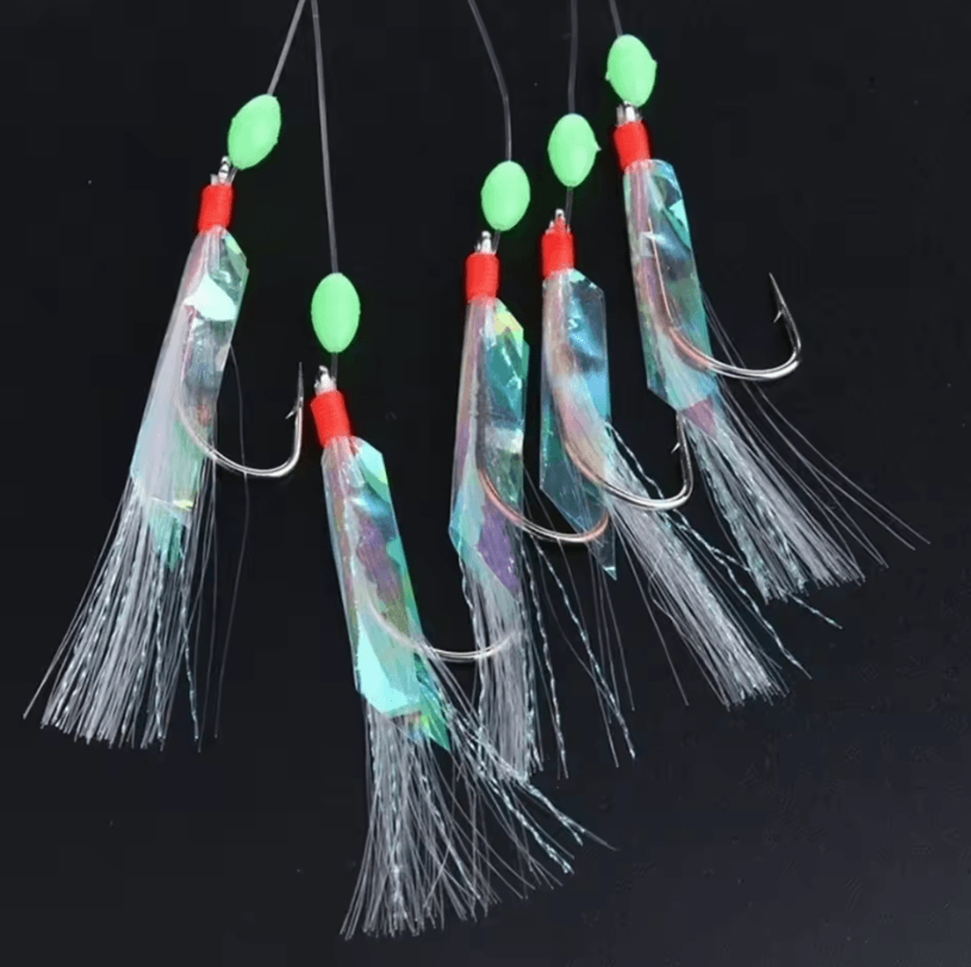 5Piece MultiColor Soft Fishing Lure Set  Imitation Fish  Shrimp Bait With Crystal Barbed Hooks 3