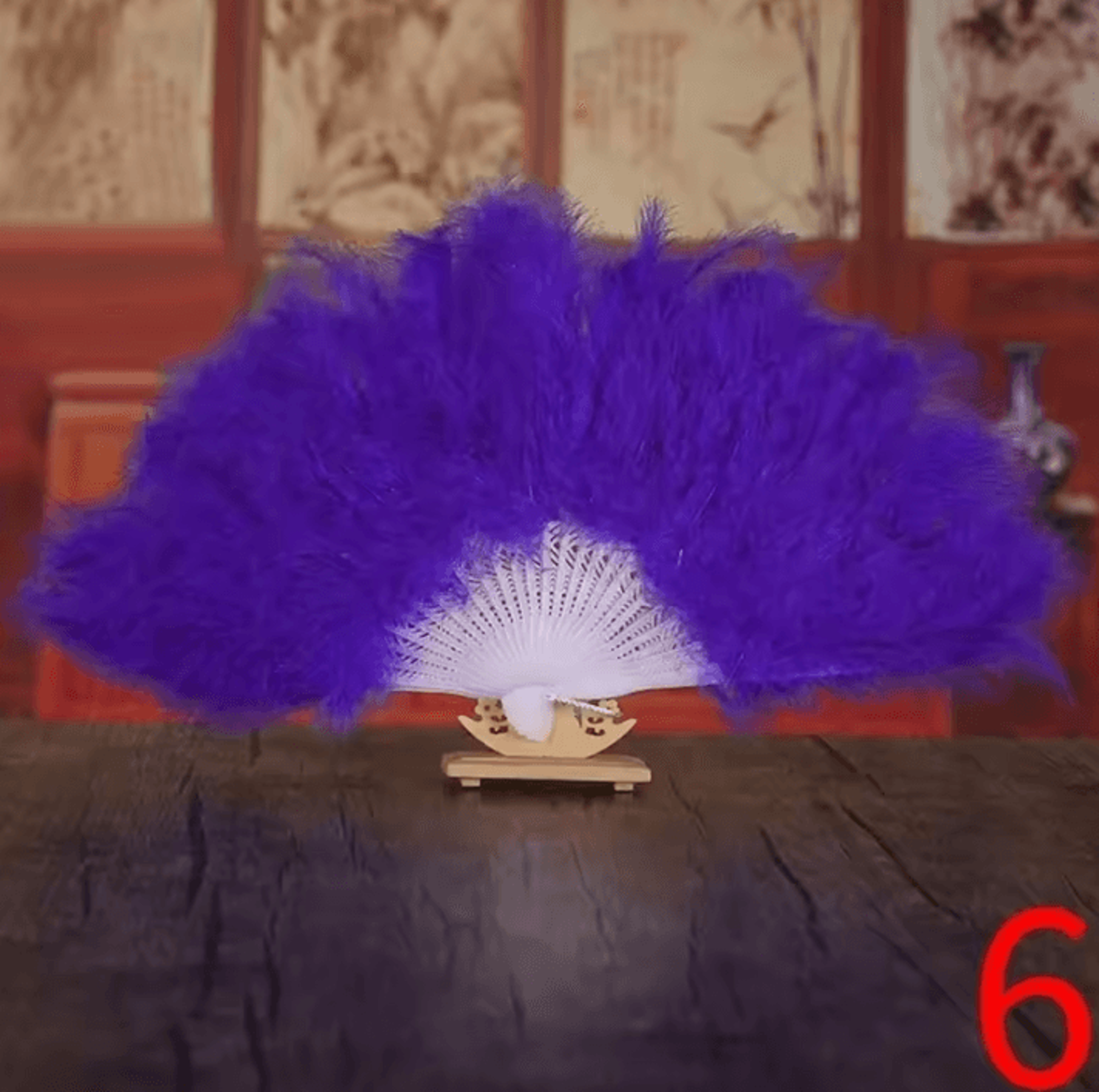 Soft Fluffy Flared Hand Accessory  Burlesque Wedding Fancy Party Glove Fashion Accessory 7