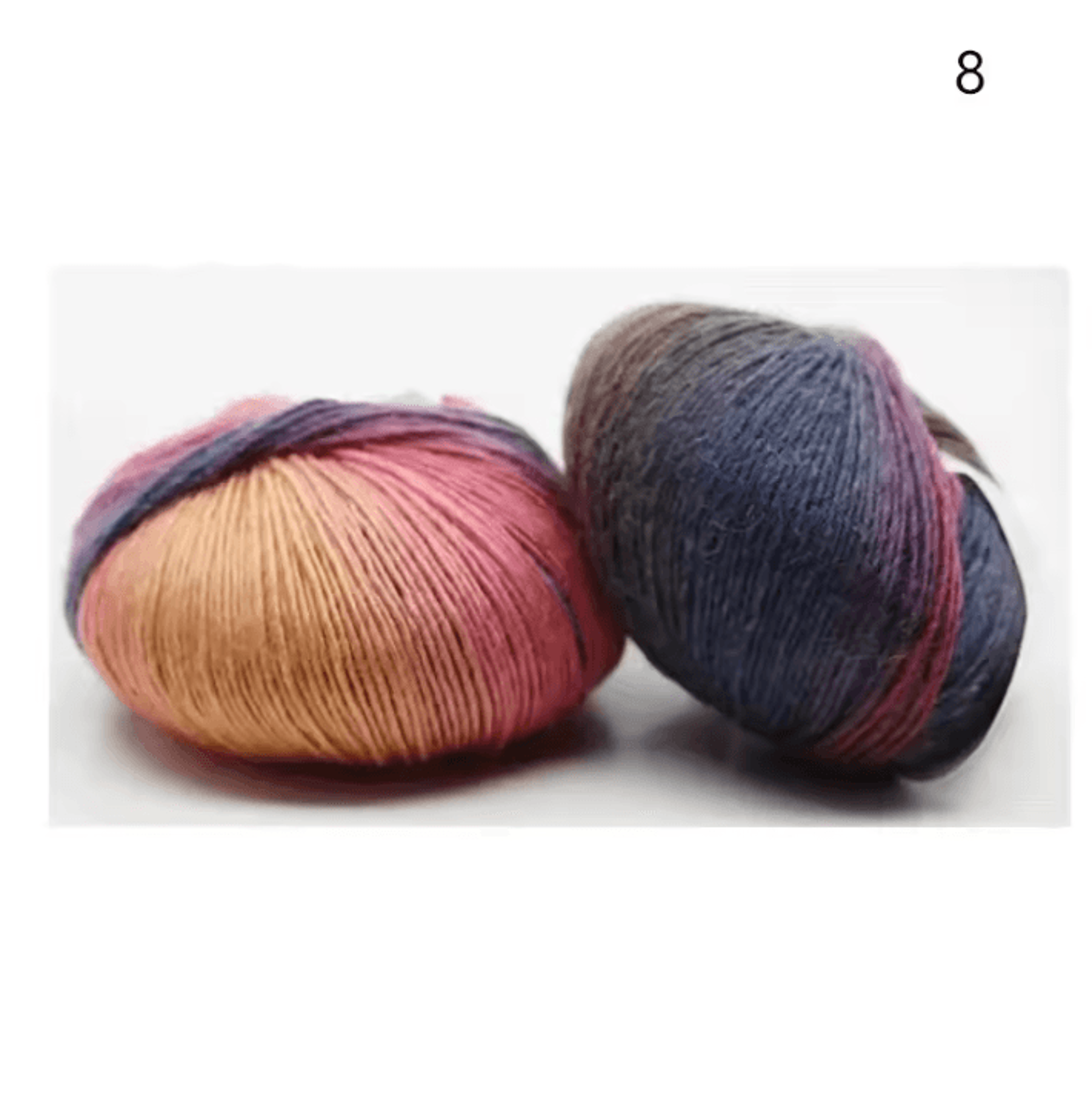 Rainbow Soft Fine Wool Yarn  50 G Crochet  Knitting Fancy Colorful Yarn Ball 5