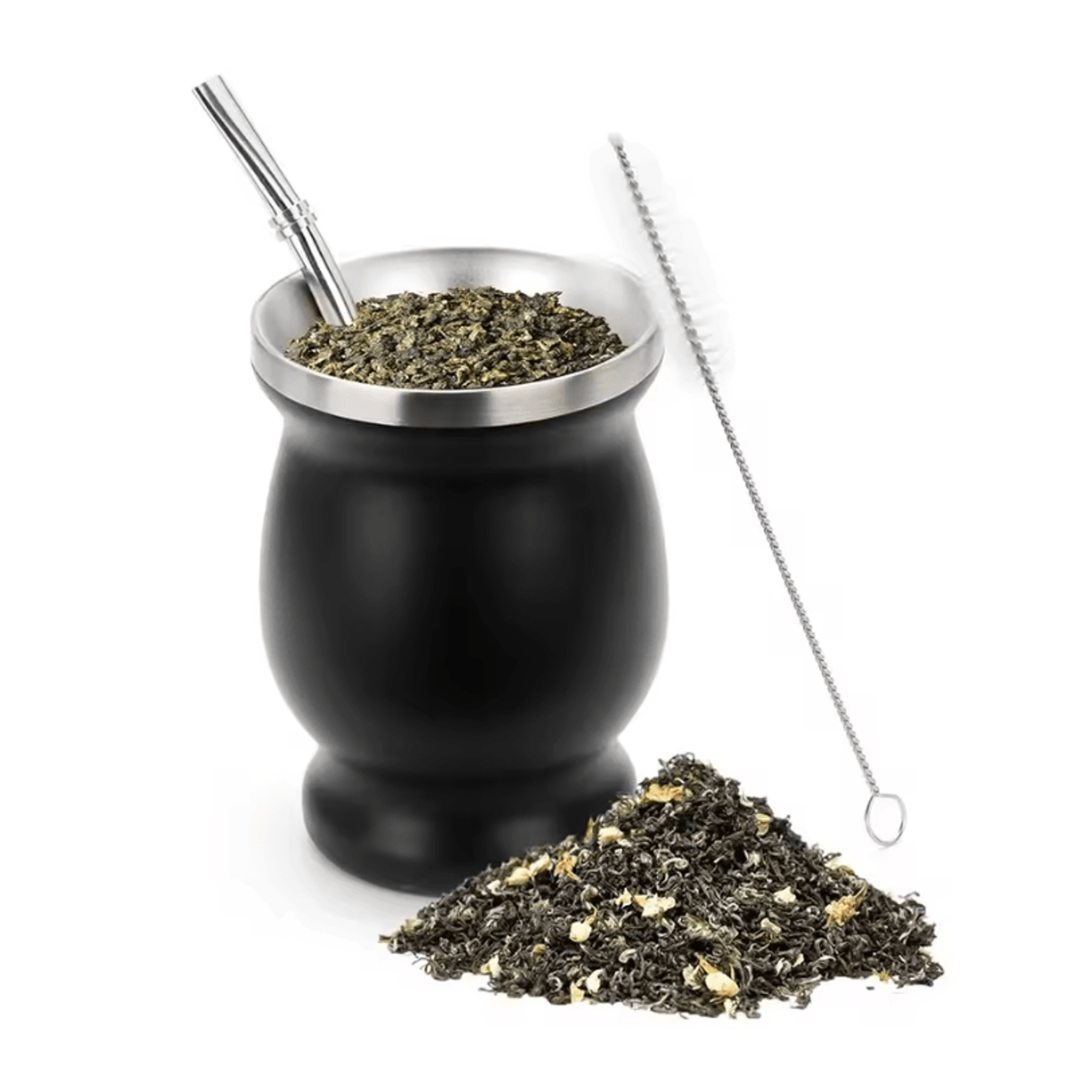 230 ML Stainless Steel Mate Cup  Double Wall Portable Tea Mug With Bombillas  Brush 7