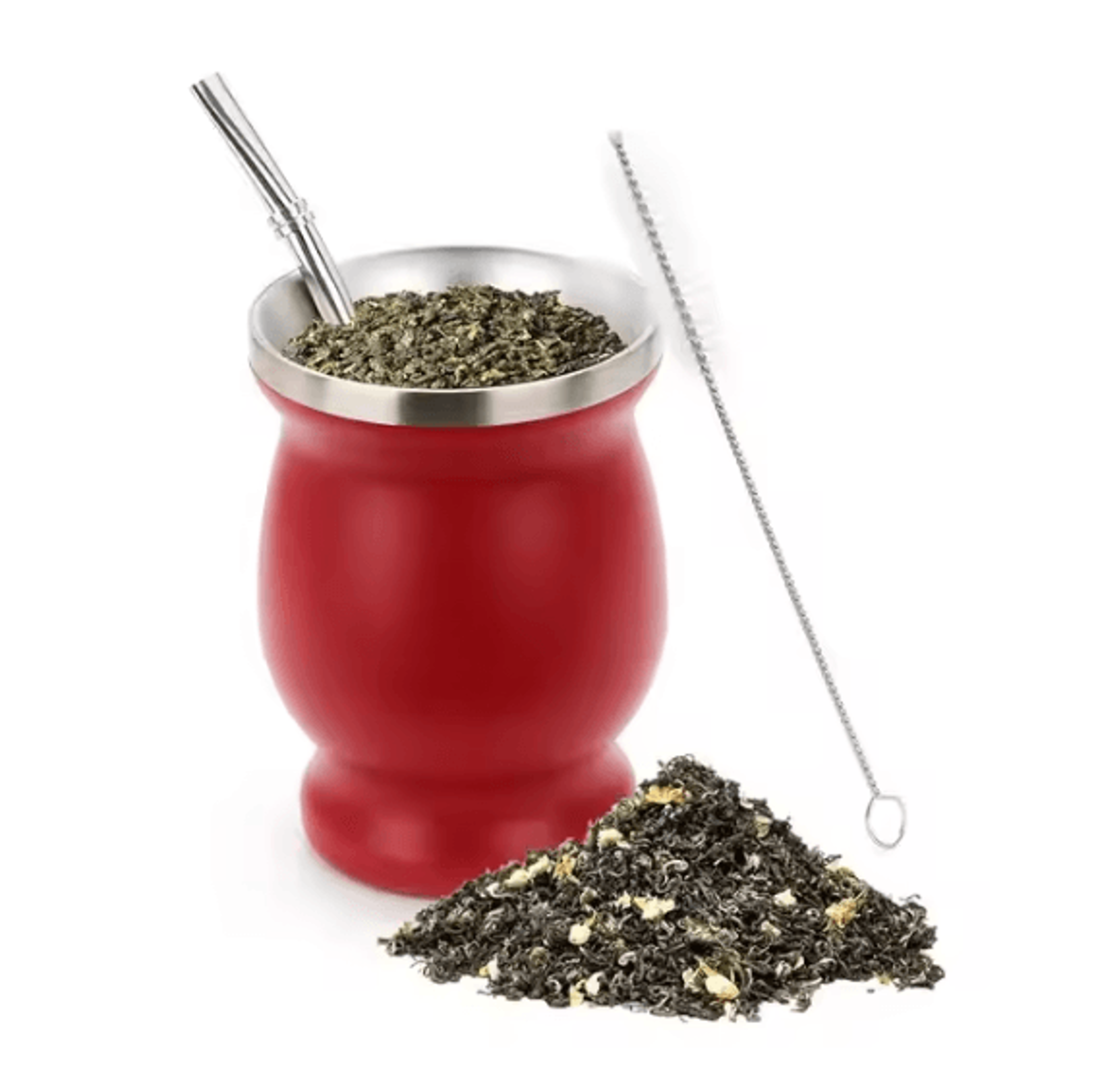 230 ML Stainless Steel Mate Cup  Double Wall Portable Tea Mug With Bombillas  Brush 8