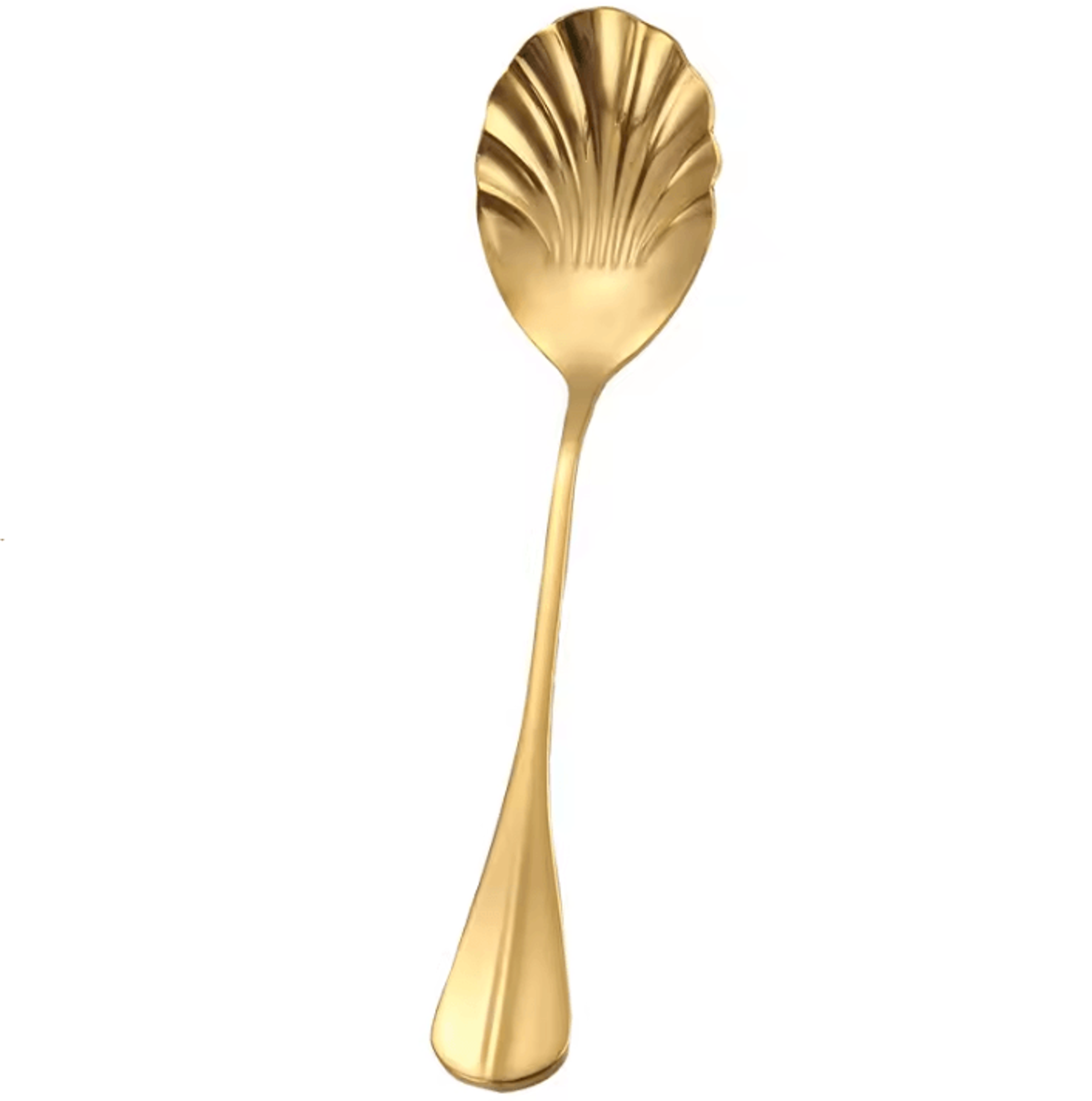 Shell Shape Stainless Steel Spoon With Long Handle  Dessert  Ice Cream Kitchen Accessories 11
